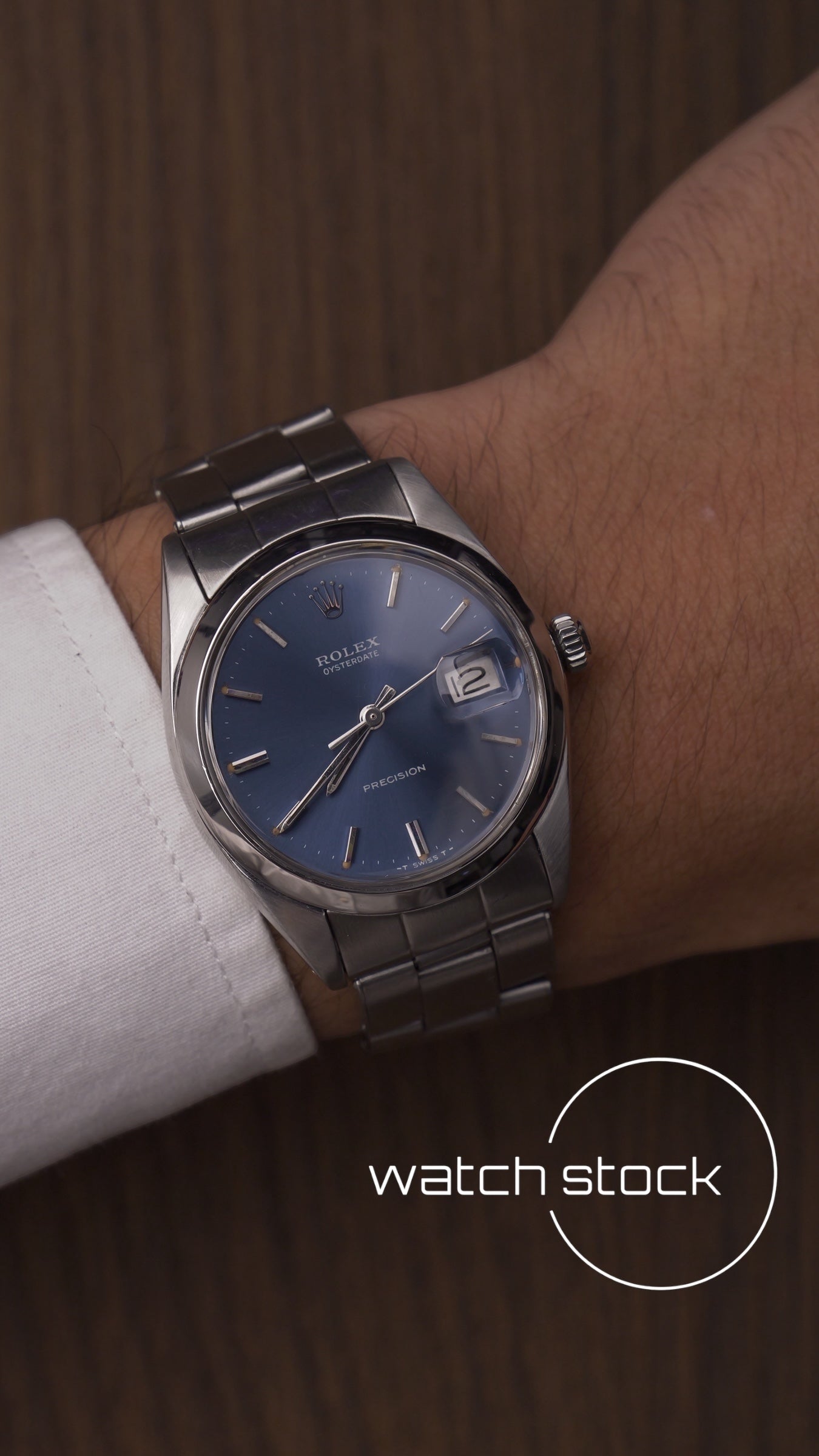 Rolex precision 34mm ref.6694 blue dial