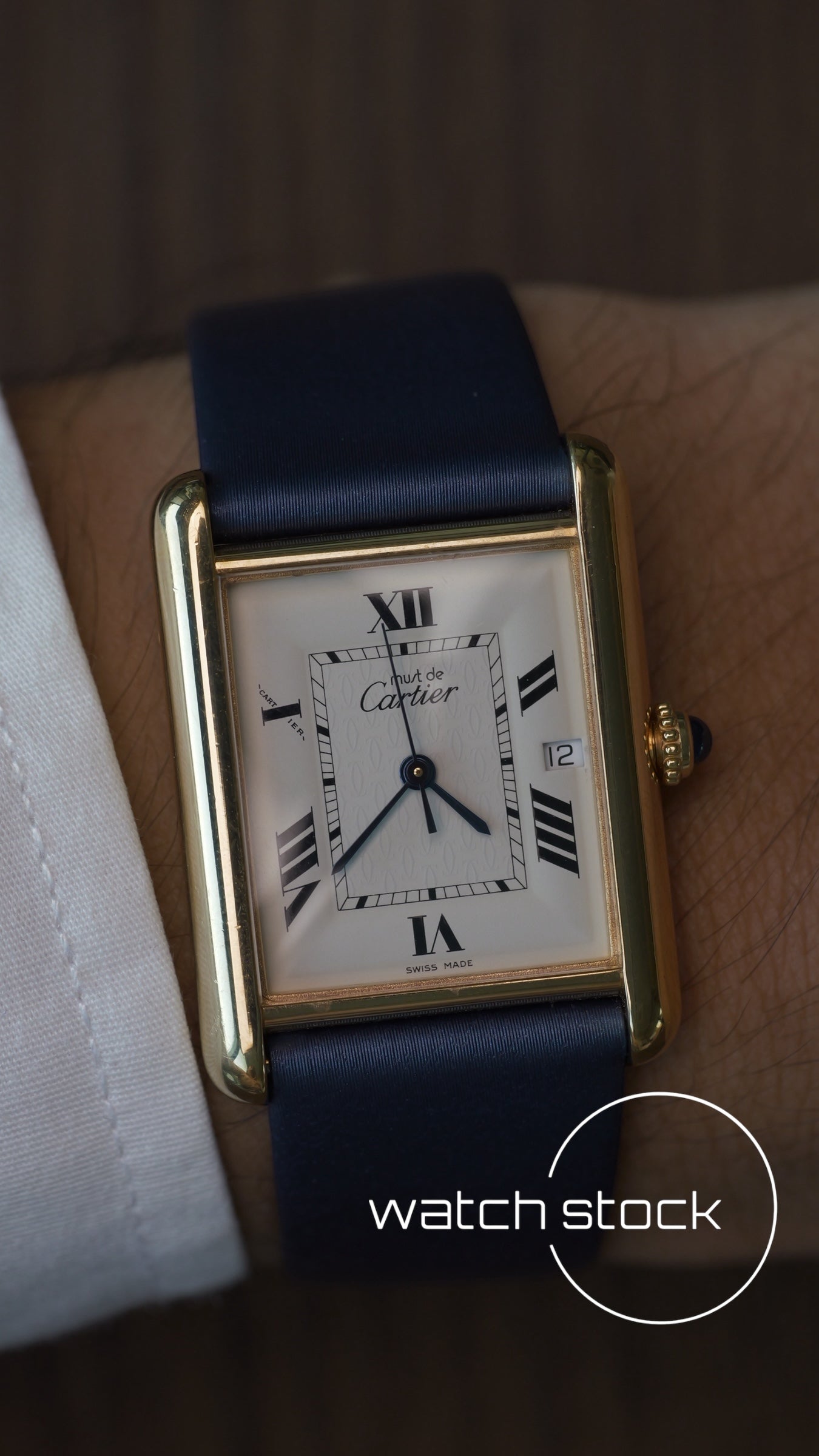 Cartier tank ref.2413 vermeil 24x34mm grande