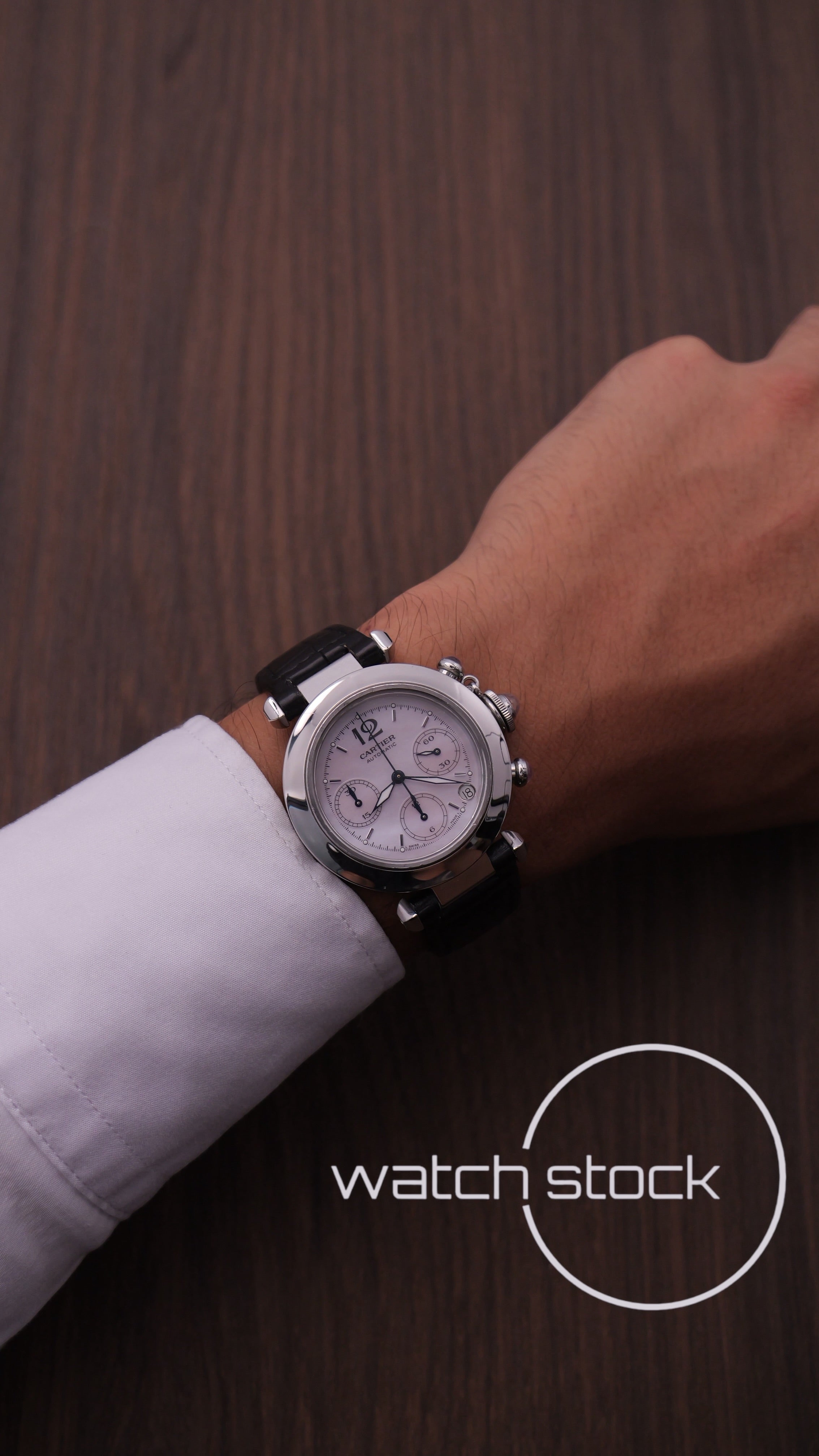 Cartier Pasha Chronograph MOP Dial Edizione Speciale Natale 2003 Full Set