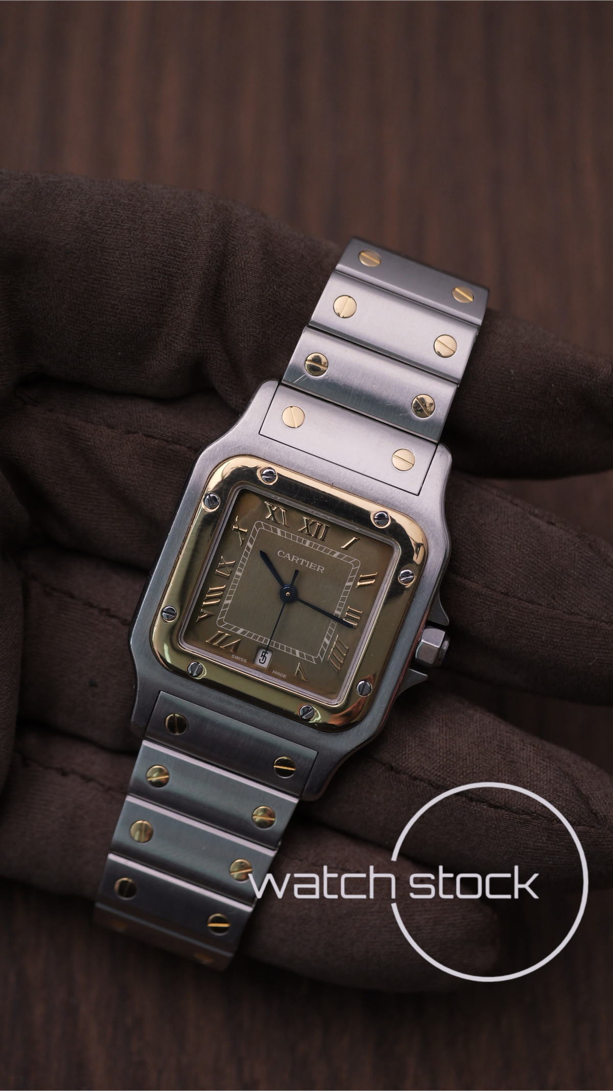 Cartier santos galbee Tropical dial 29x41mm Ref. 187901