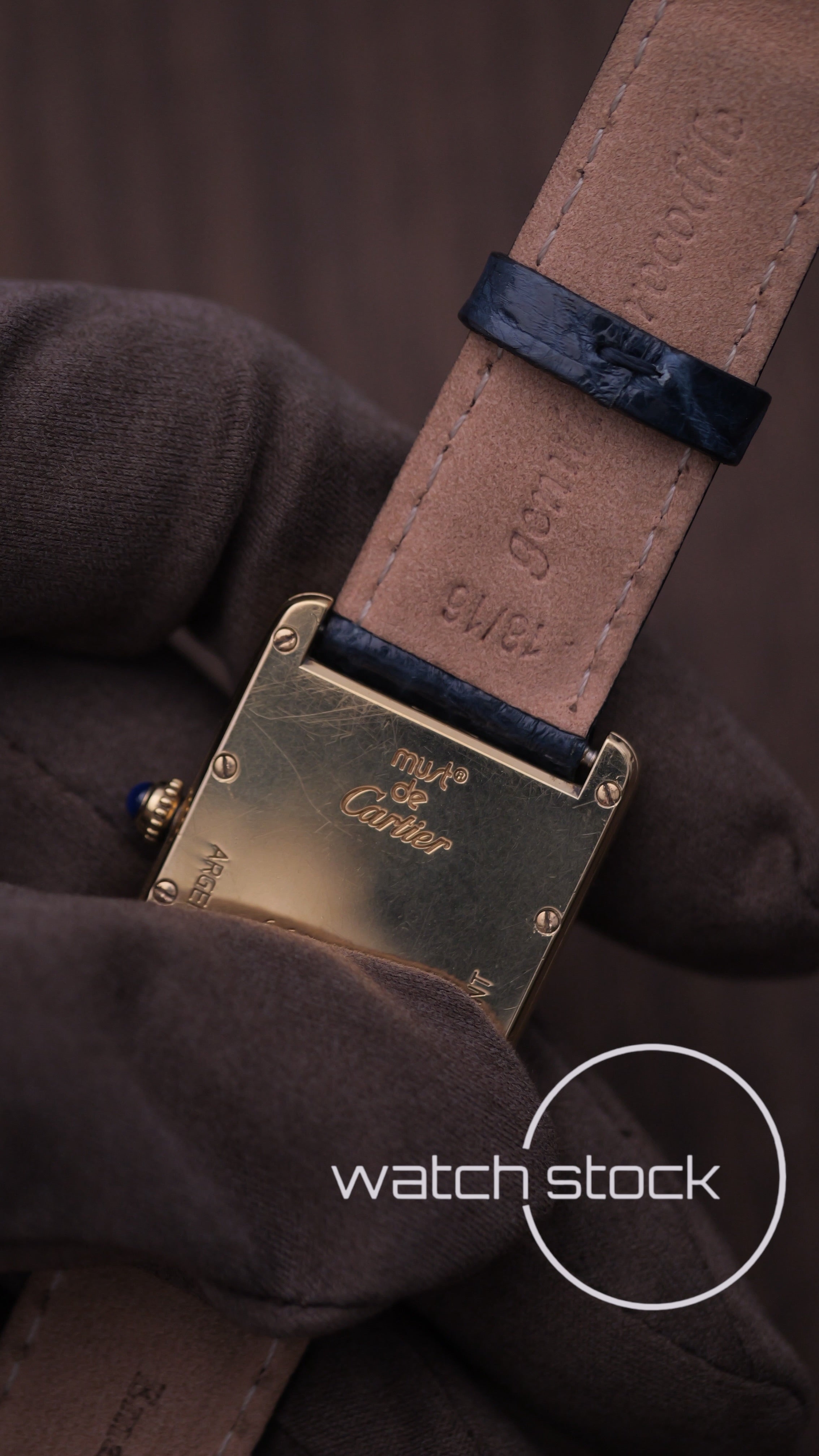 Cartier tank ref.2413 vermeil 24x34mm grande