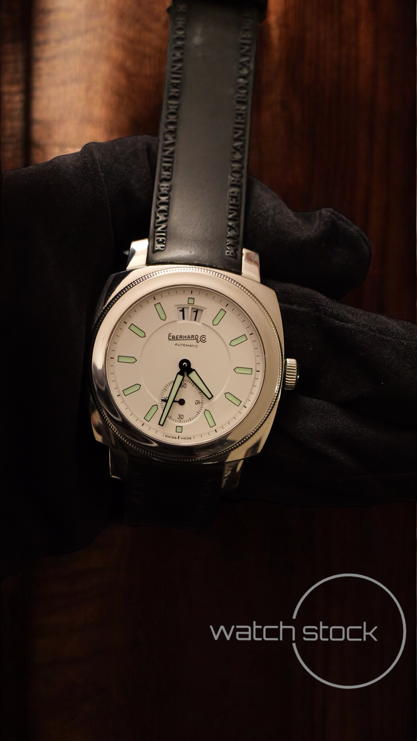 Eberhard & co. Boucaneir grande date ref. 0524 automatic FULL SET 40mm