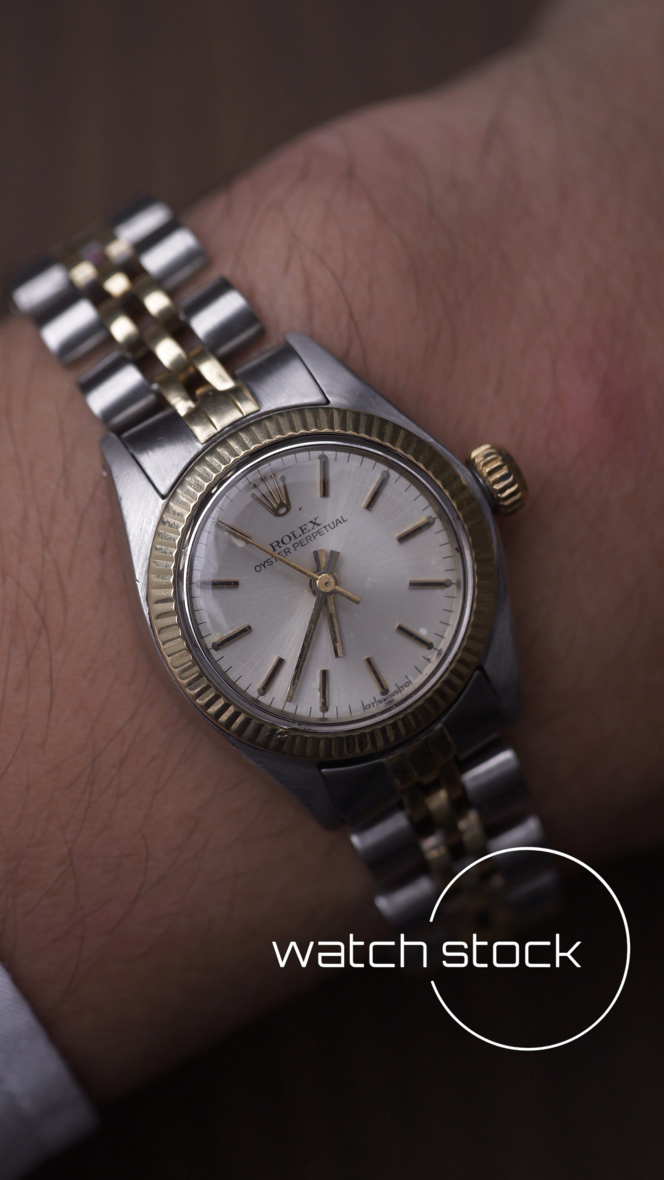 Rolex oyster perpetual 26mm two tone ref. 6719