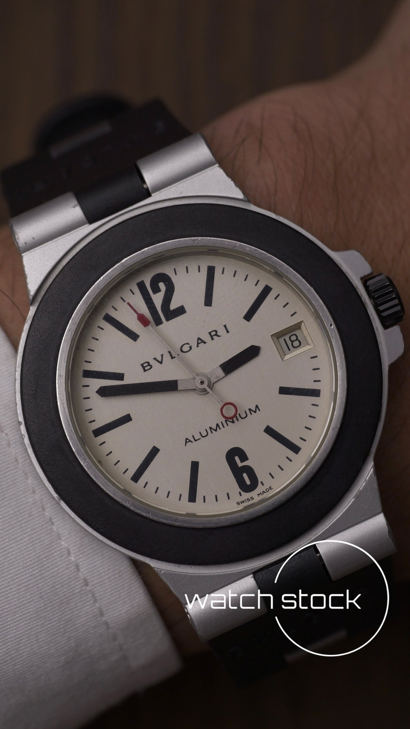 Bulgari Aluminium 38mm Automatic Ref.Al38A serviced