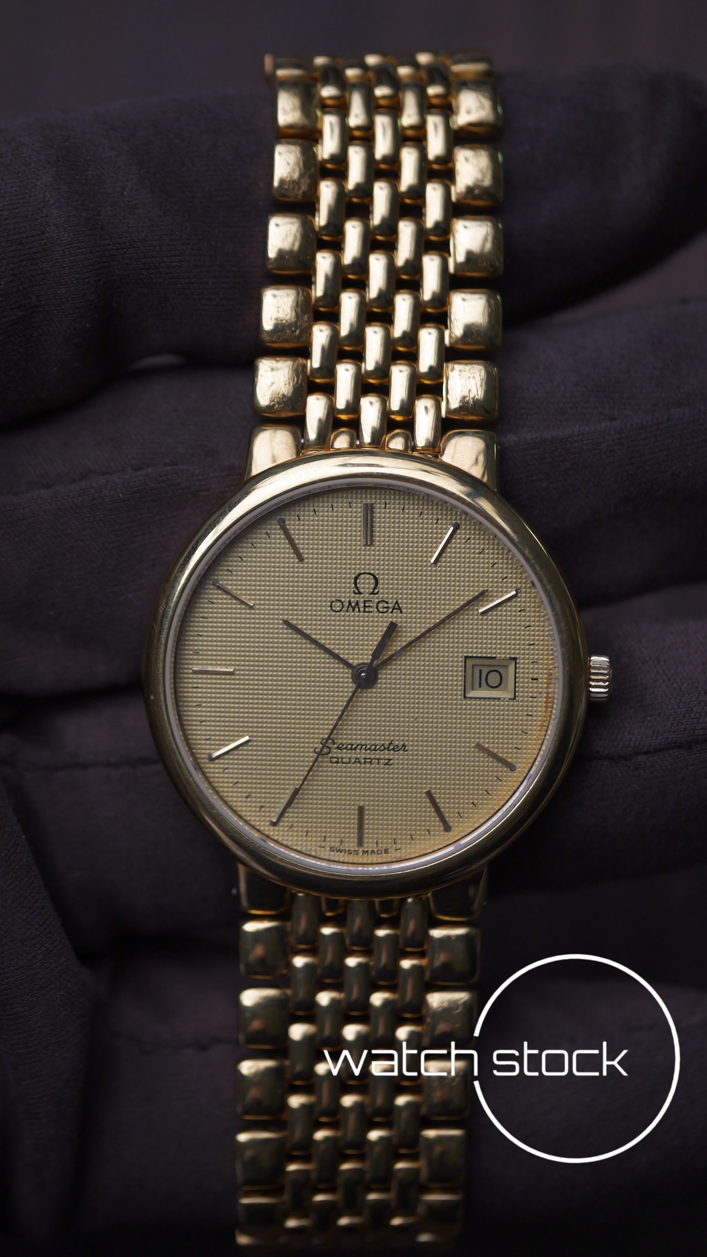 Omega Seamaster de ville 1993 vintage placcato oro Quartz