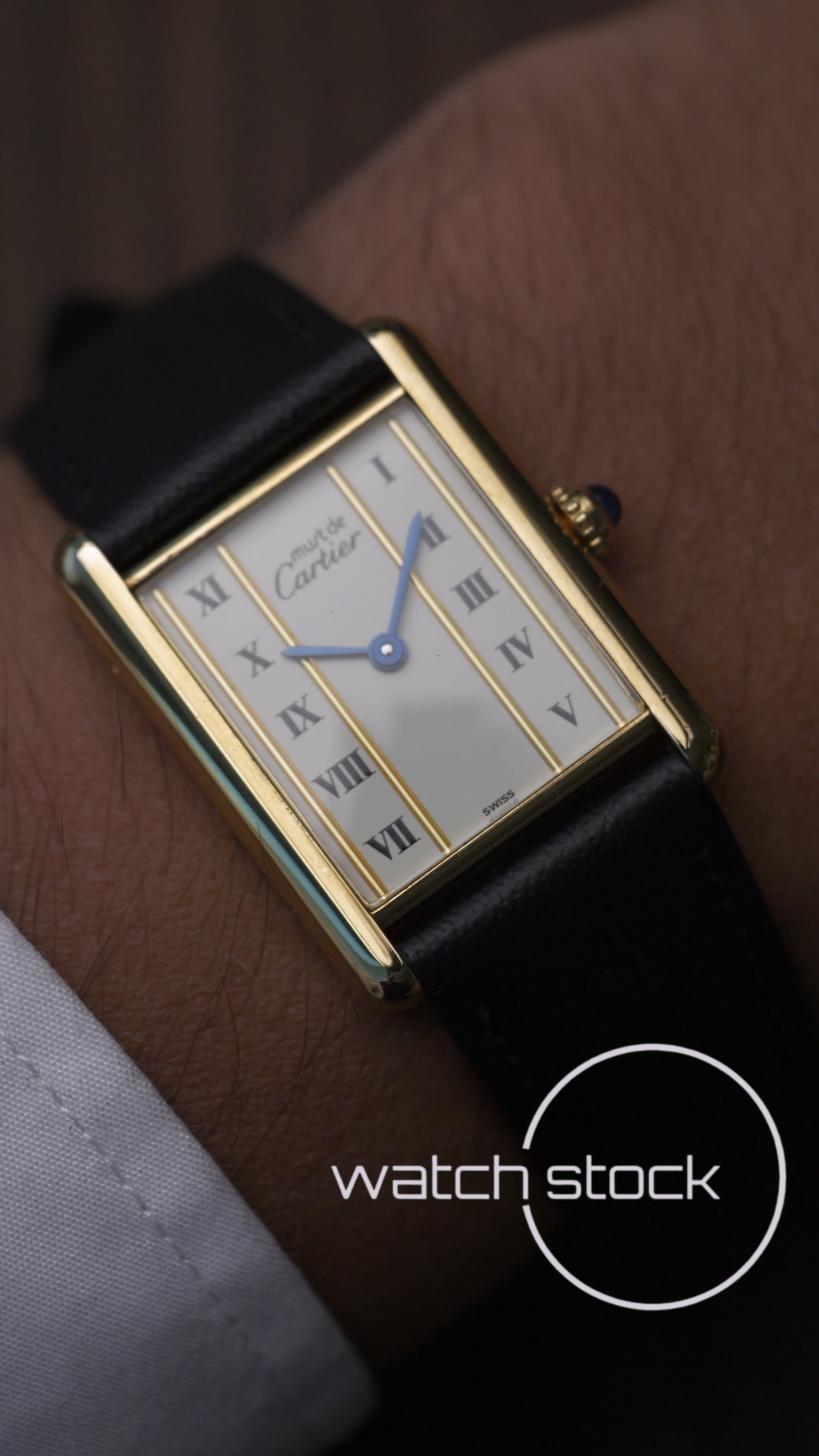Cartier Tank TG6 quadrante roman number 1980