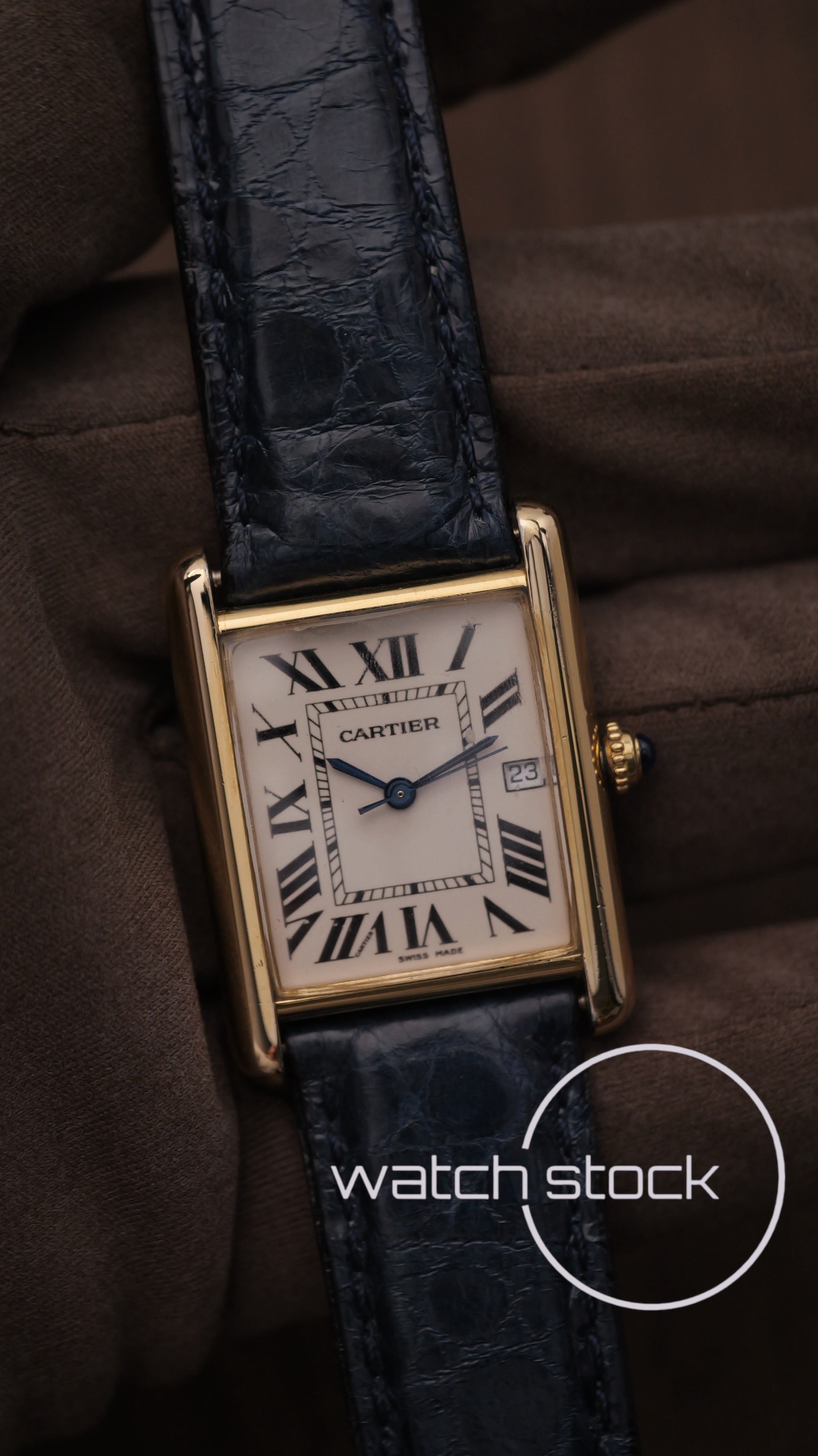 Cartier tank ref.2413 vermeil 24x34mm grande