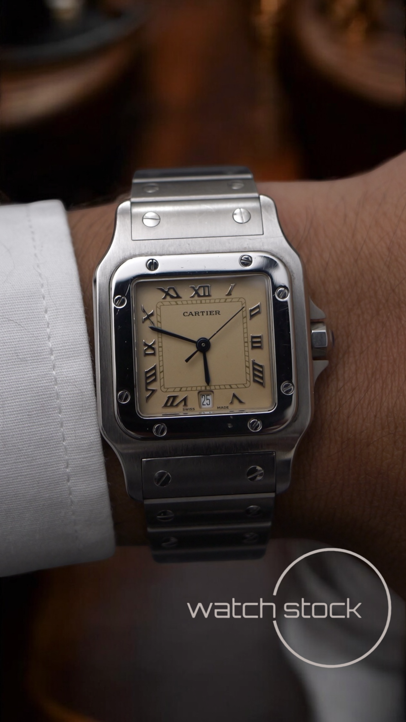 Cartier santos galbe 29x41mm ref.987901 must de cartier quarz