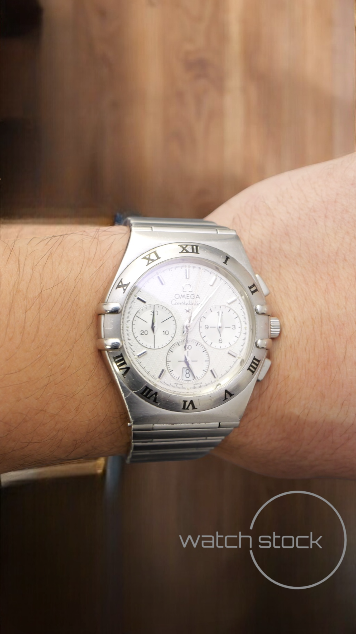 Omega costellation double Eagle chrono (39mm)white dial