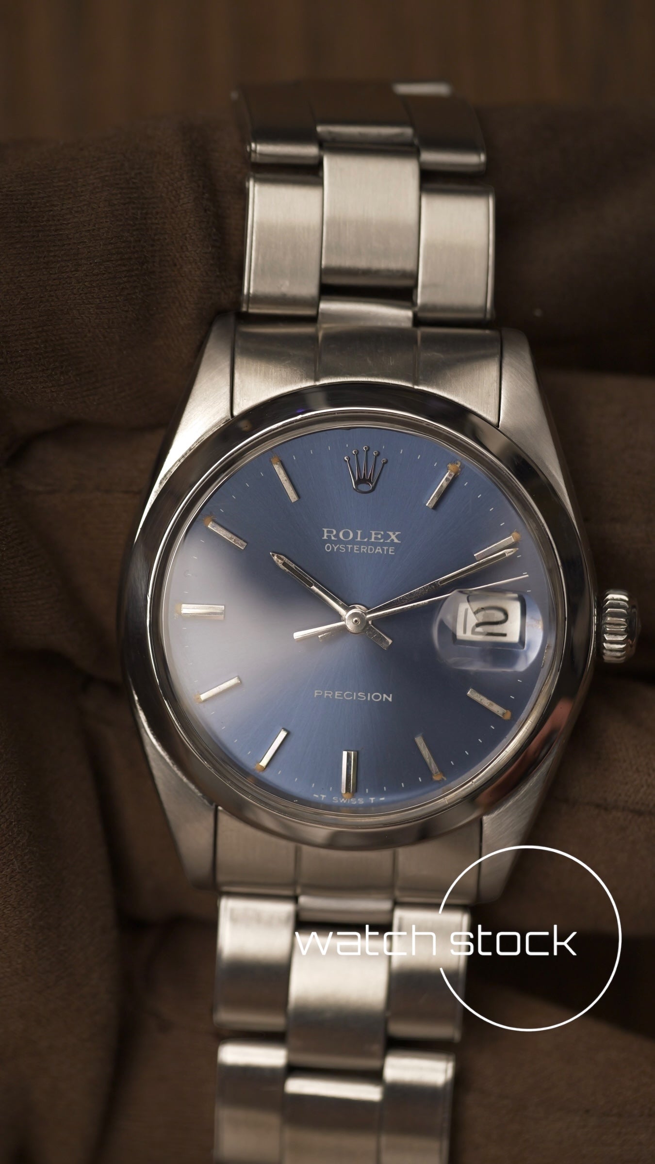 Rolex precision 34mm ref.6694 blue dial