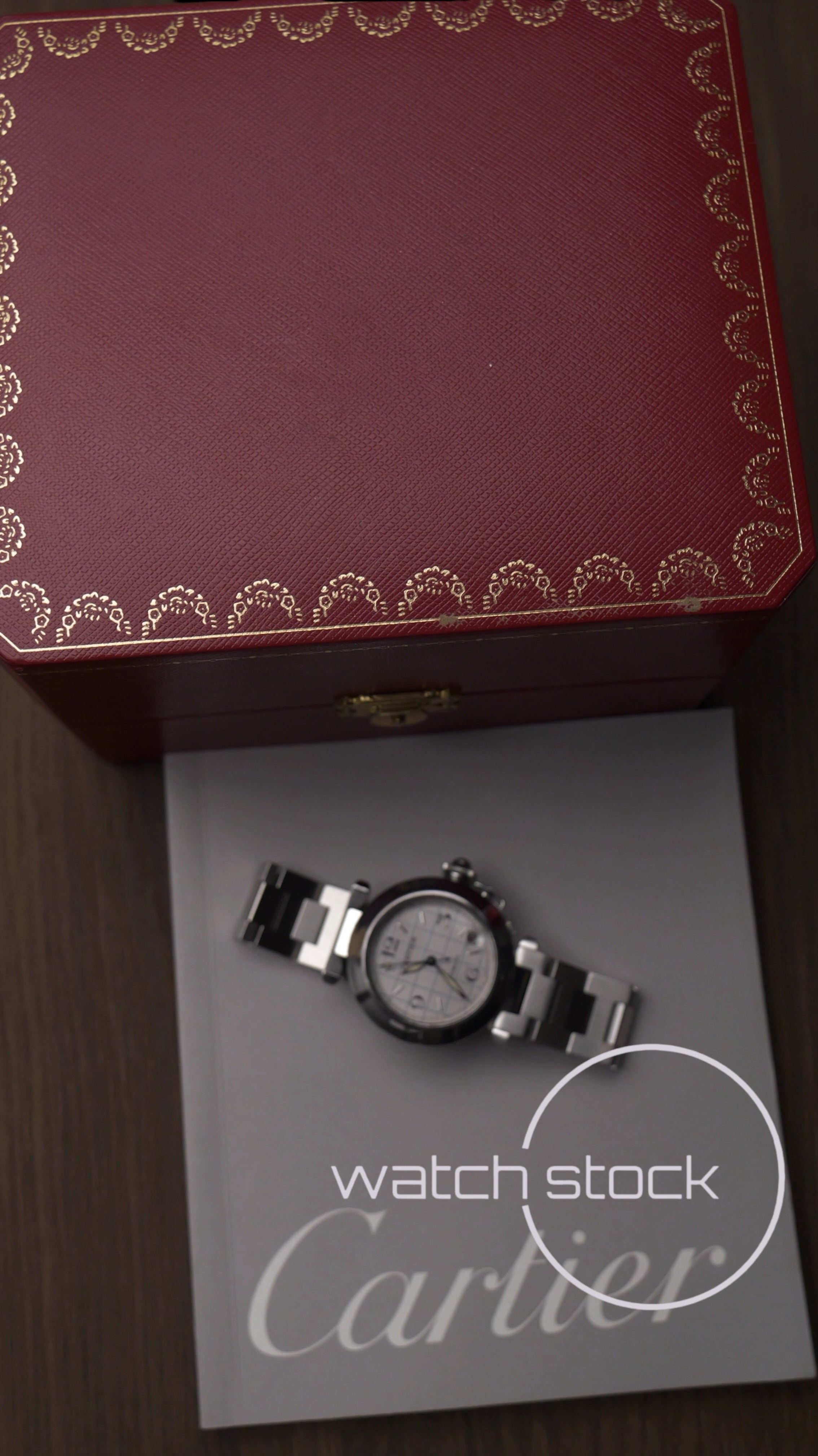 Cartier Pasha Automatic 35mm ref.2324 Grey dial Full Set