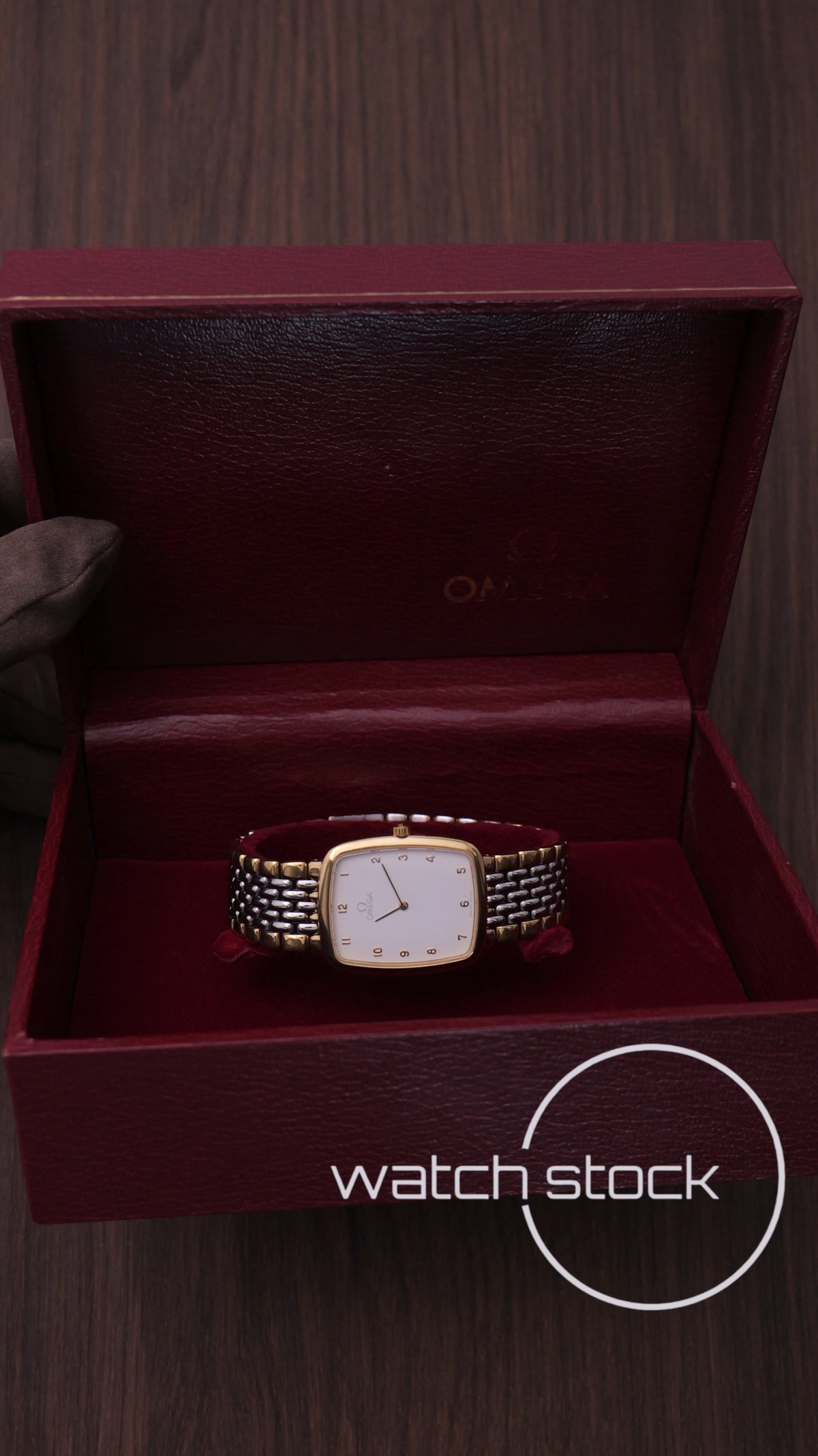 Omega De ville vintage chicchi di riso quadrante onde Quartz 1986