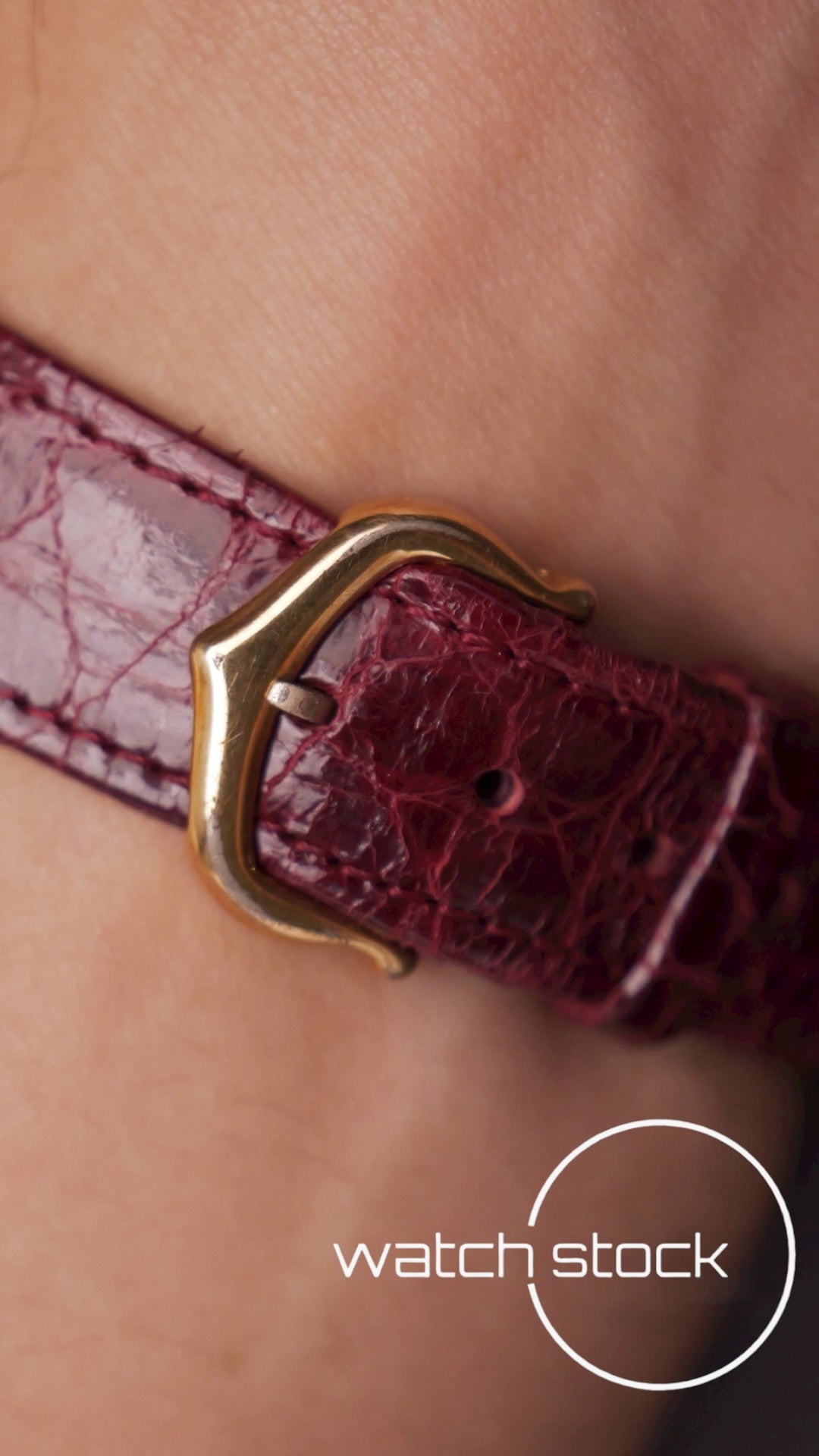 Cartier Vendomme quadrante Burgundy spyder anno 1990