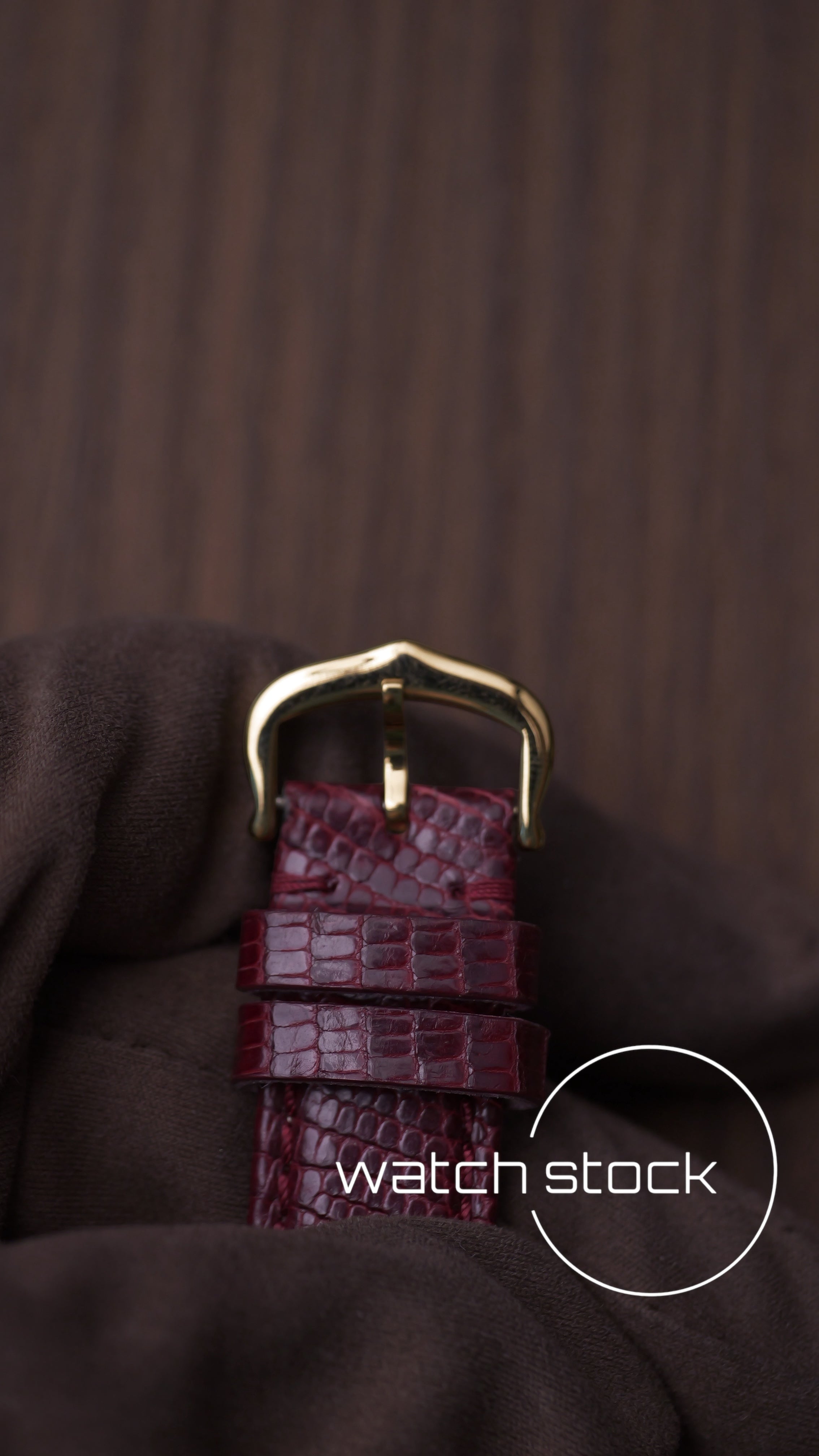 Cartier tank vintage burgundy dial tg.6