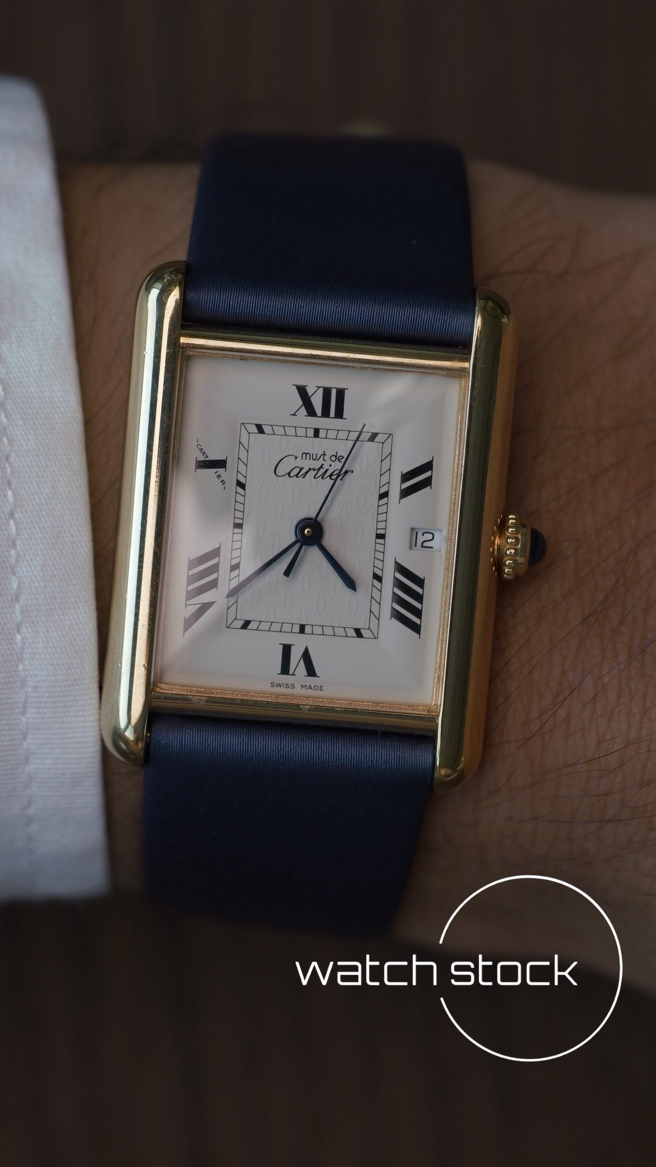 Cartier tank ref.2413 vermeil 24x34mm grande