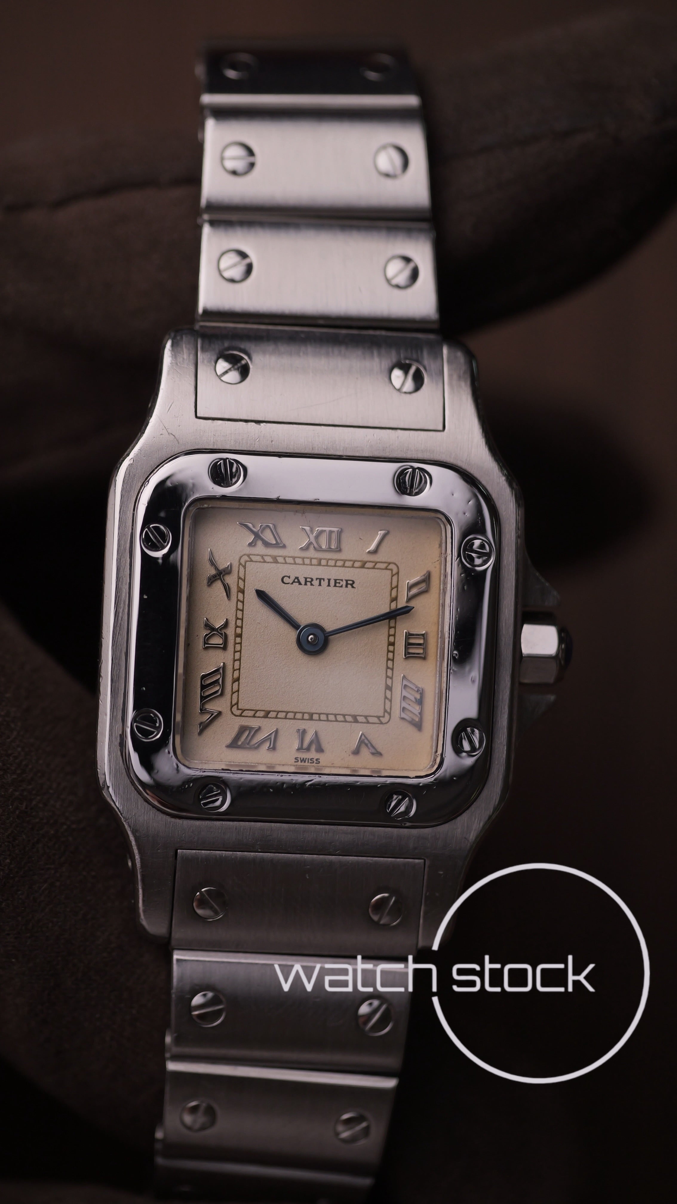 Cartier santos galbee lady quartz 24x35mm ref.9057930 FULL SET