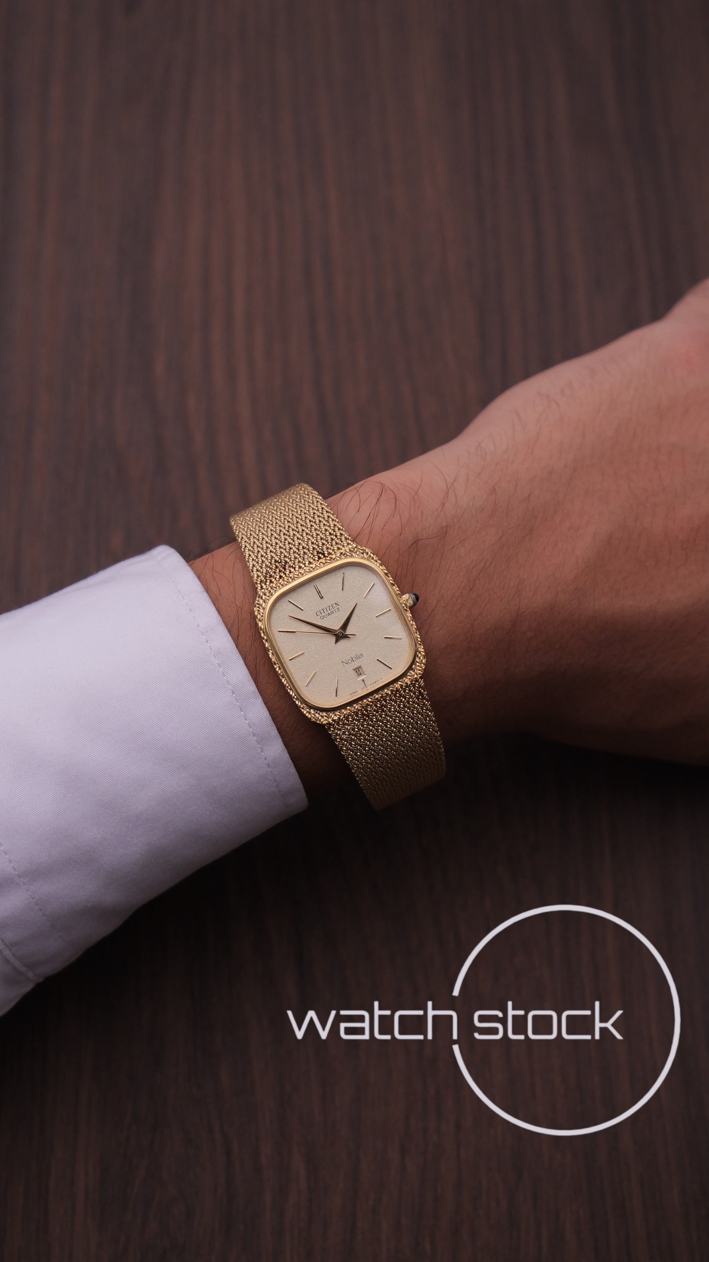 Citizen Noblia vintage placcato oro Quartz