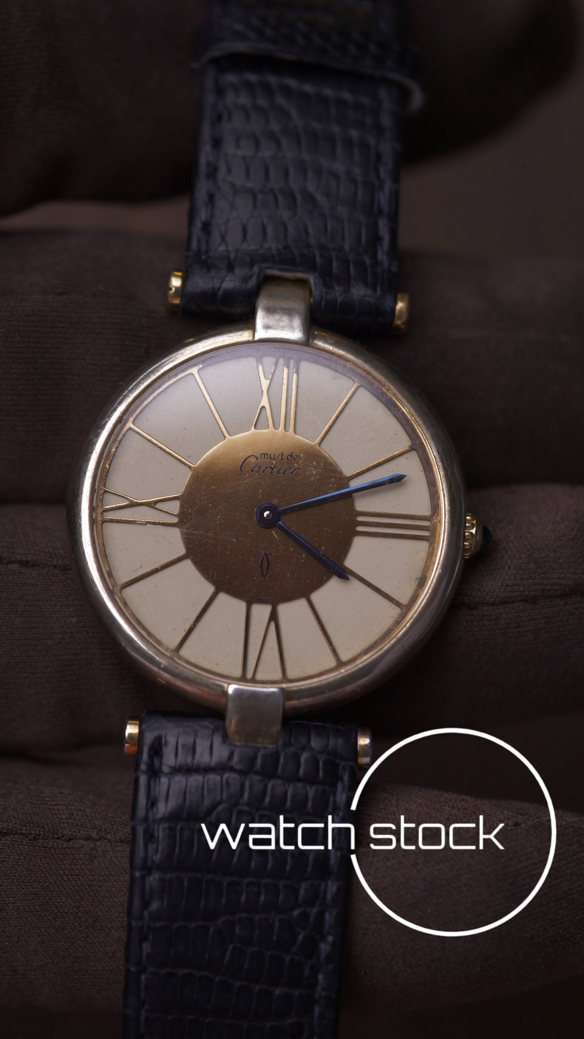 Cartier Vendome roman numbers dial anno 1990