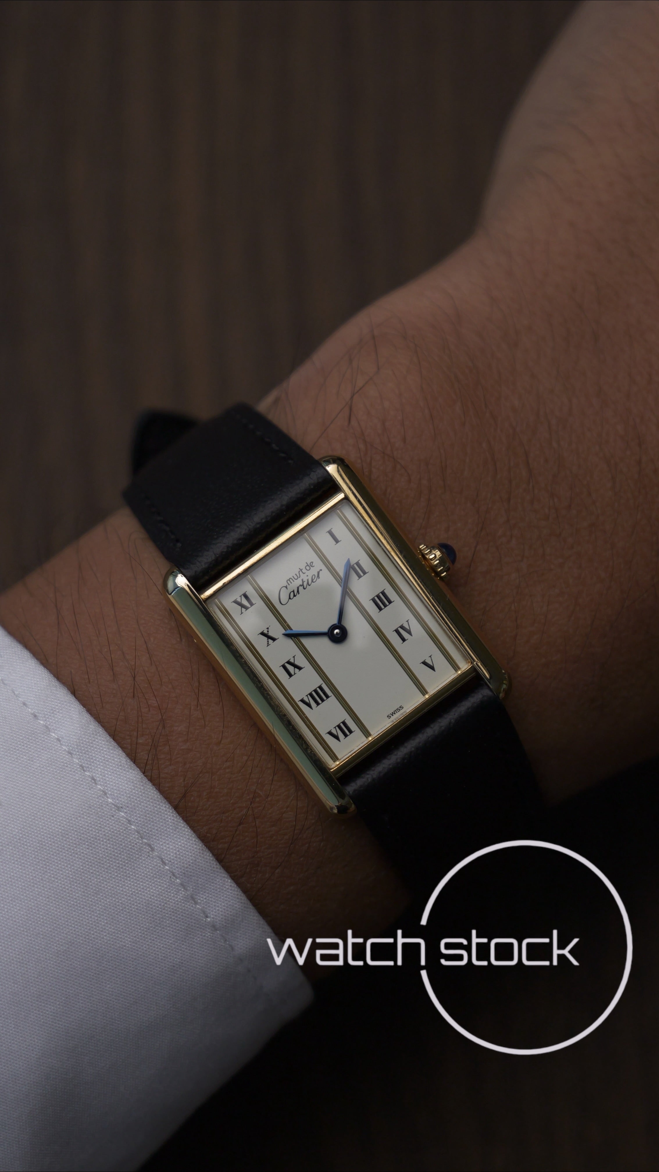 Cartier Tank TG6 quadrante roman number 1980