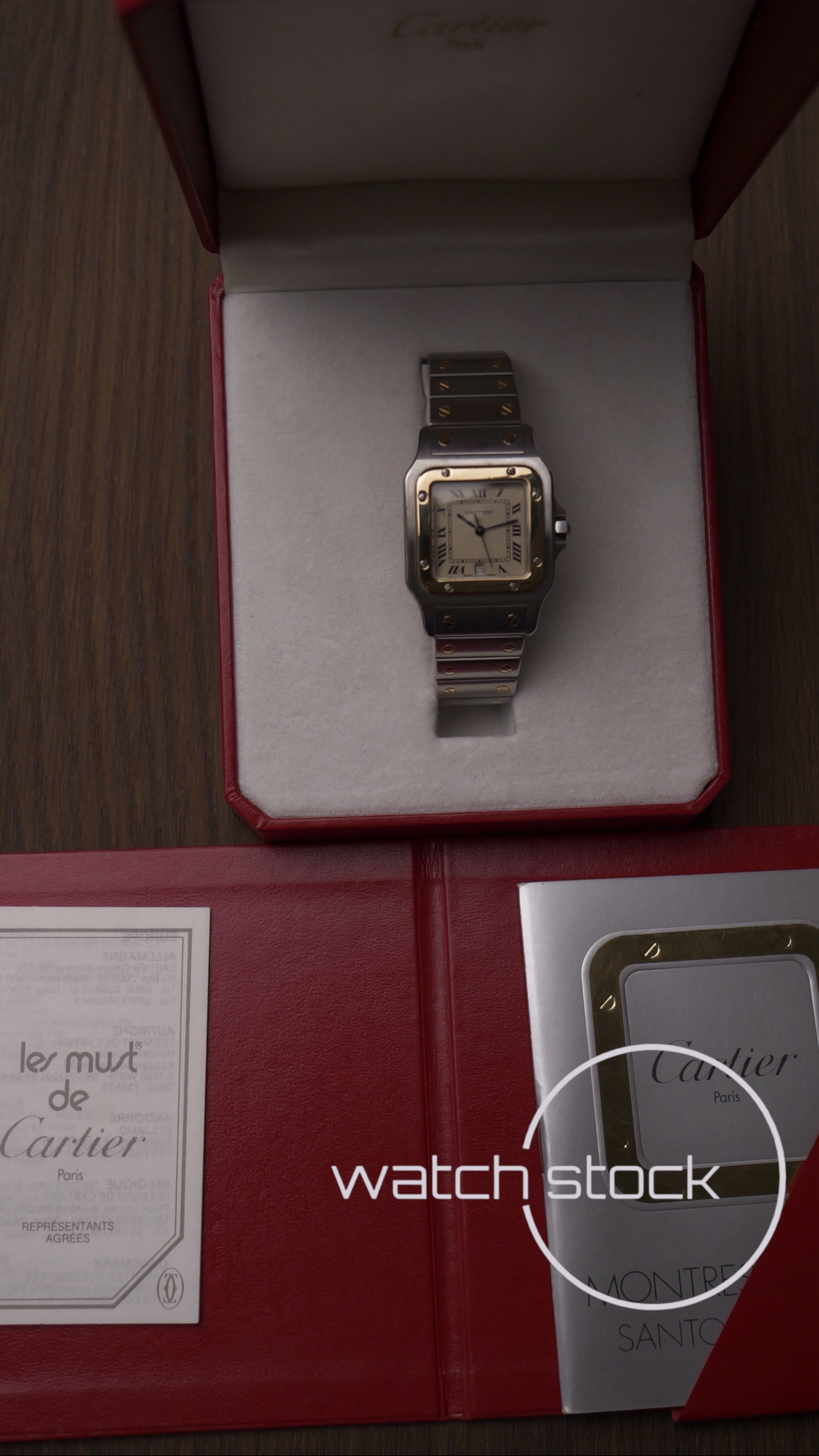 Cartier santos galbee 29x41mm ref.187901 Box+ Booklets