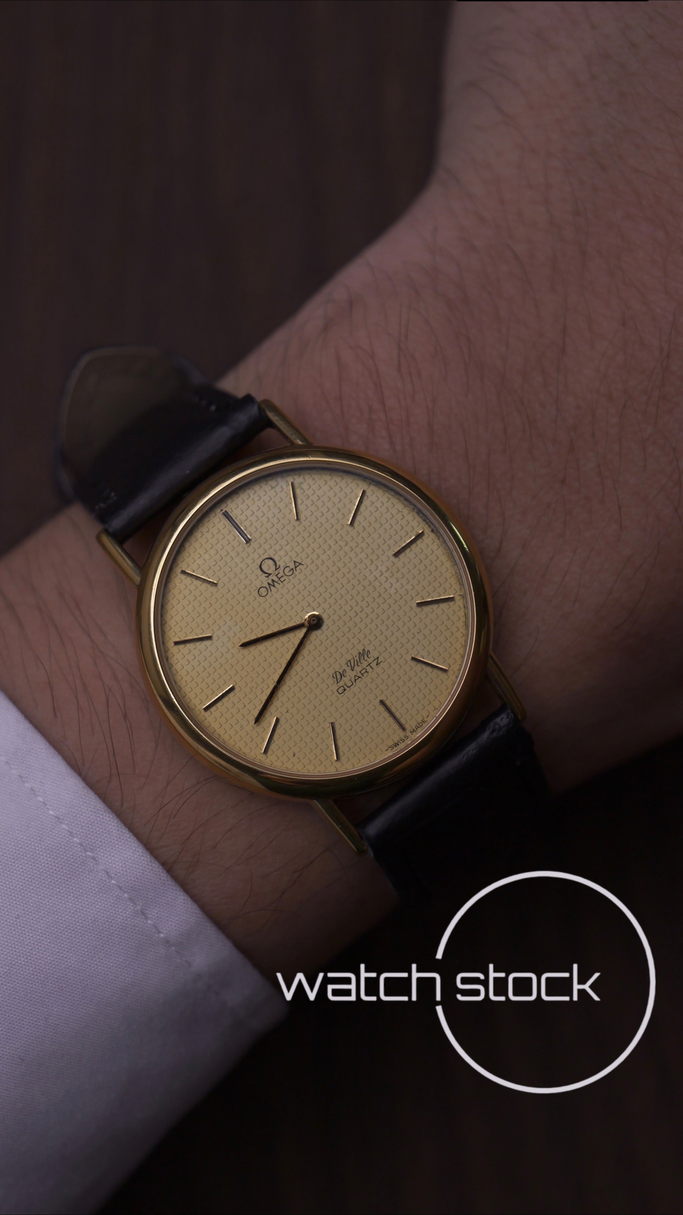 Omega De ville vintage 33mm placcato oro
