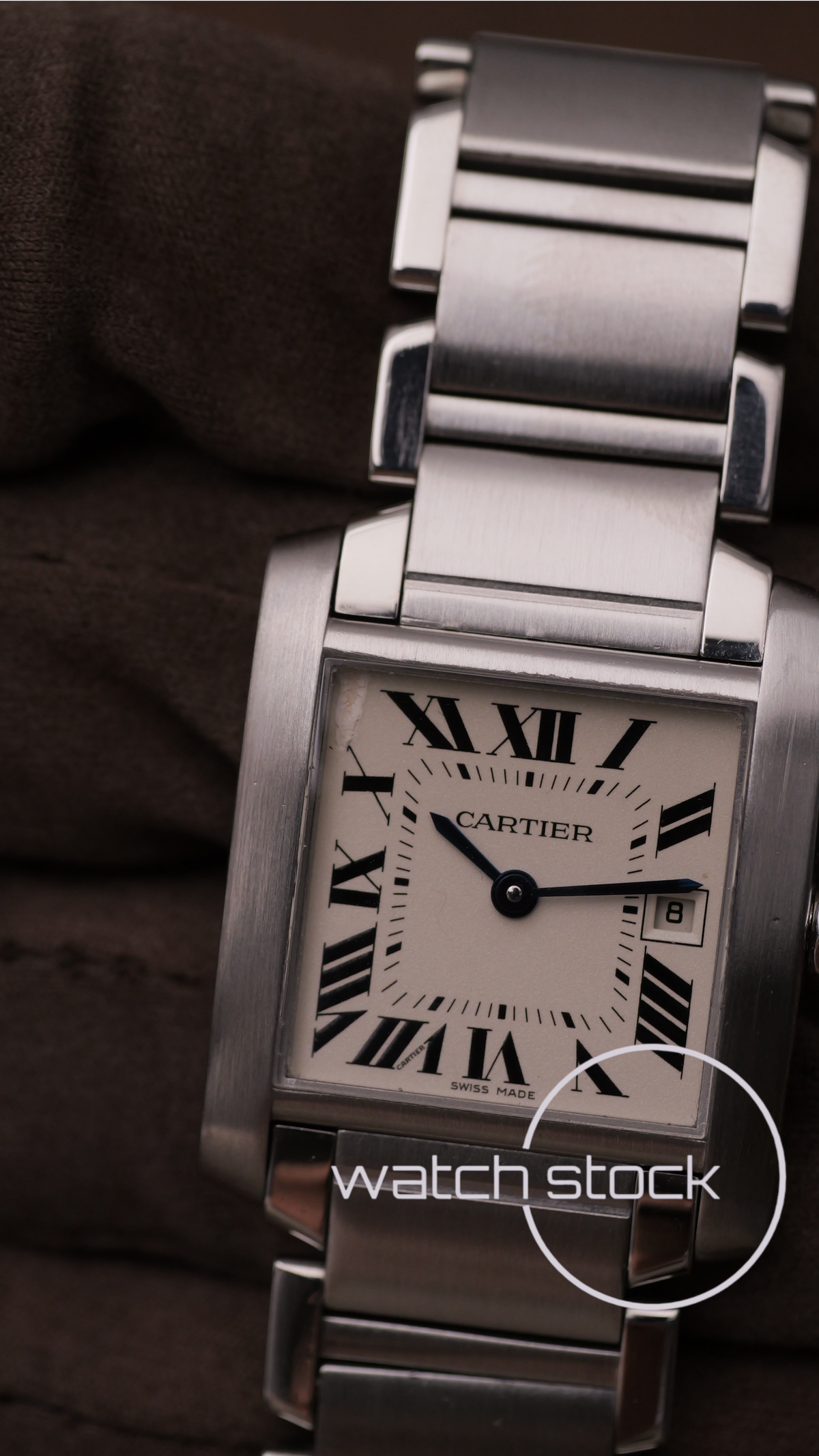 Cartier tank francaise medium ref.2465 29x30mm quartz