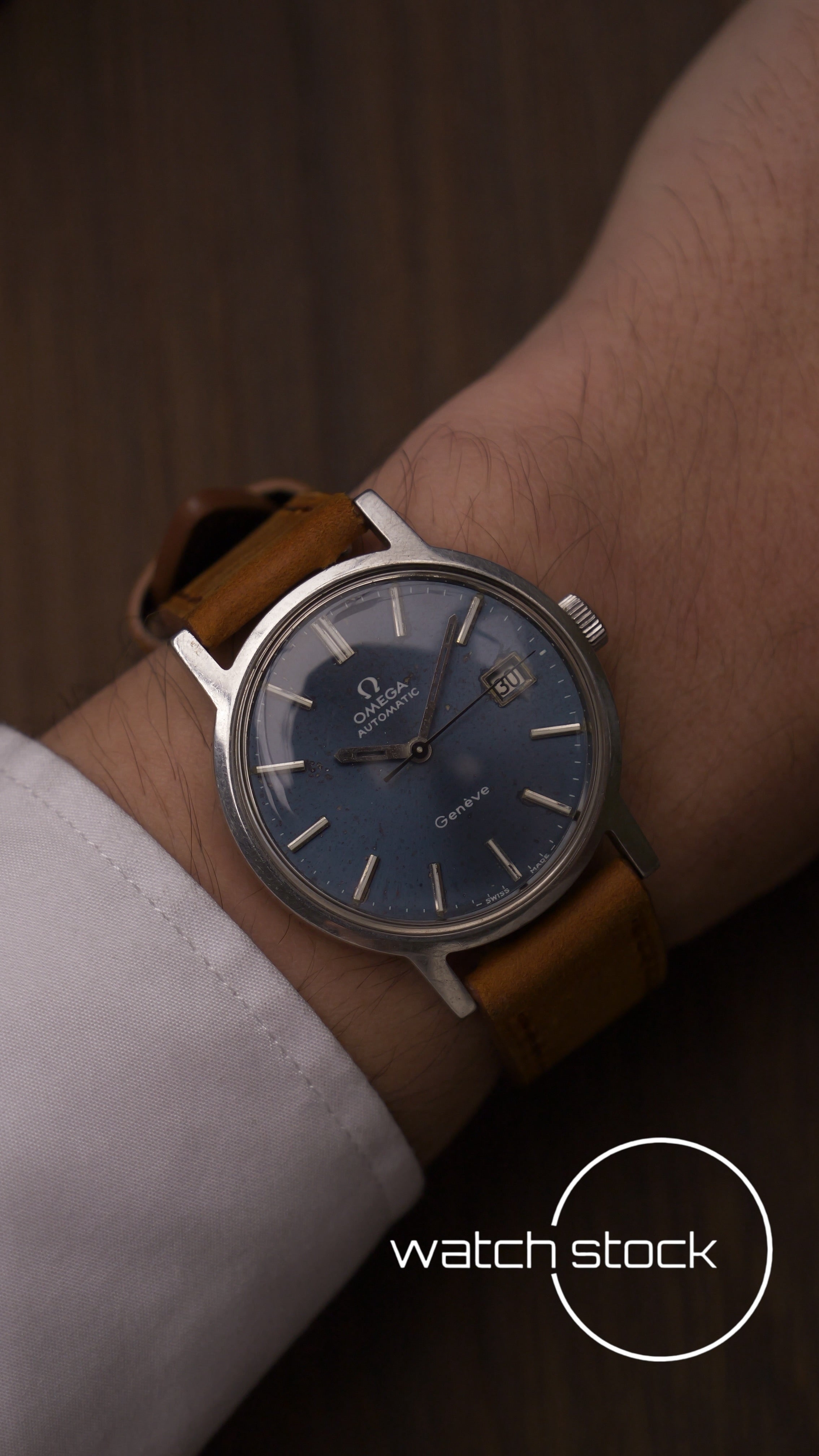 Omega Geneve Automatic Blue Dial 1972 serviced