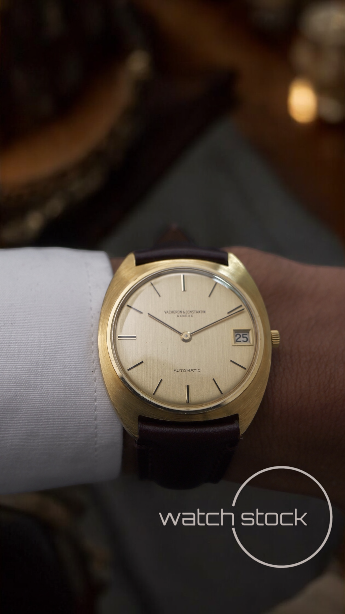 Vacheron costantin 18kt gold dial vintage Dress Watch unisex 34mm carica automatica