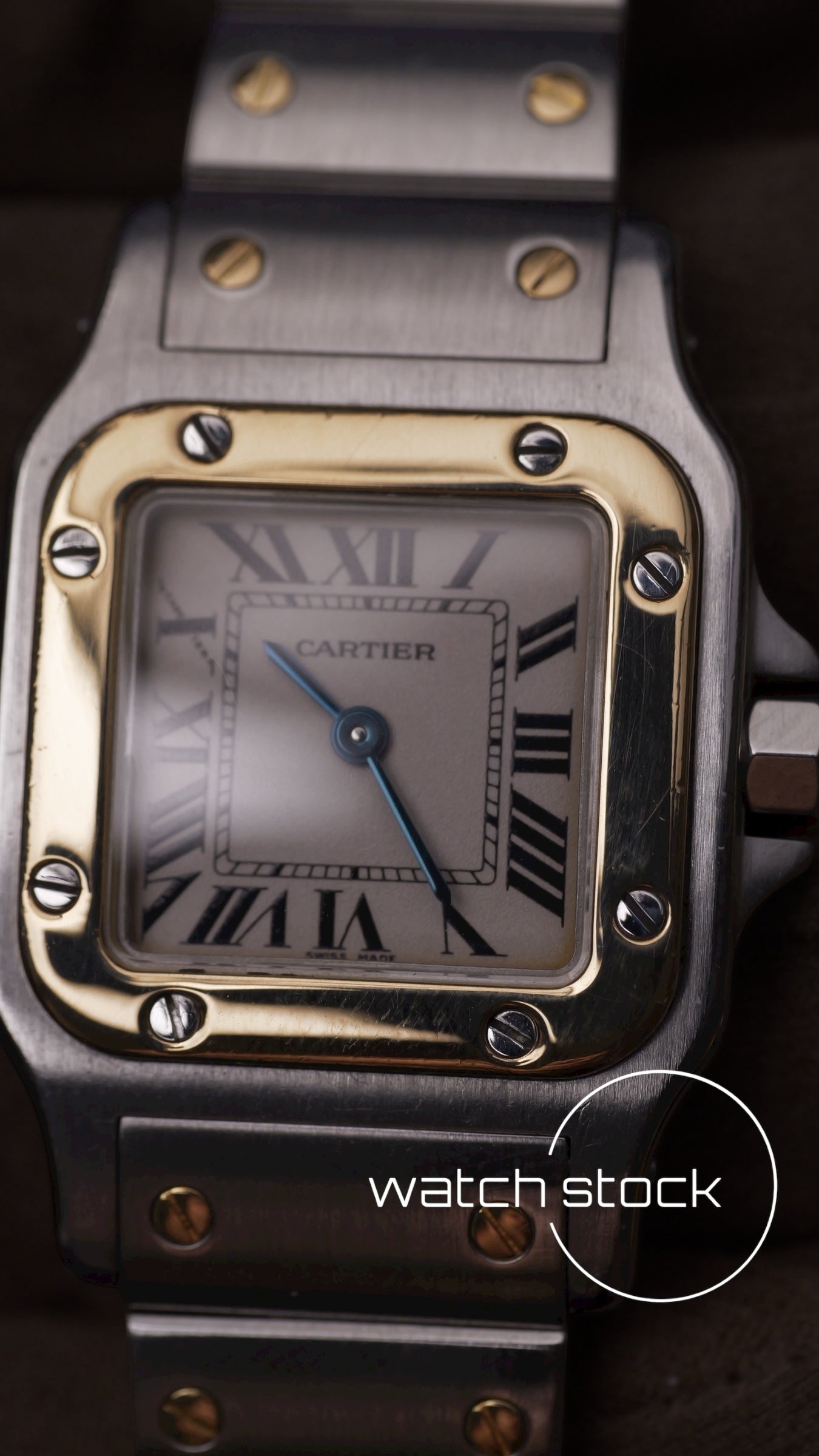 Cartier santos galbee lady quartz 24x35mm ref.1565