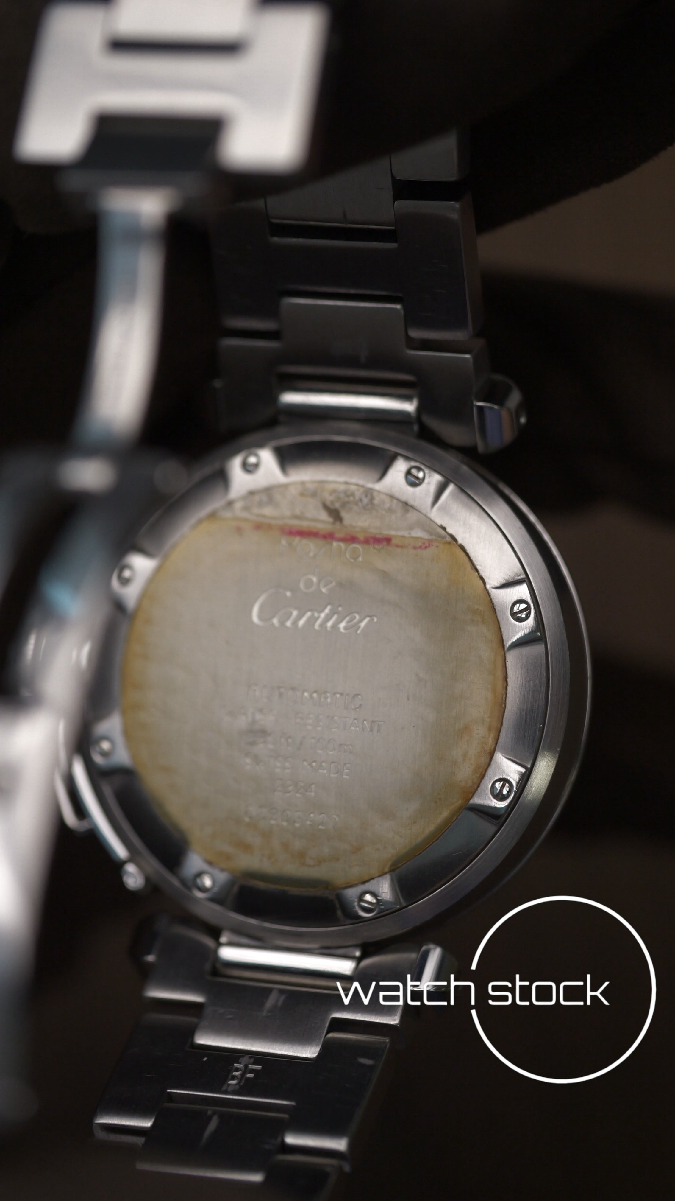 Cartier Pasha Automatic 35mm ref.2324 white dial+ papers