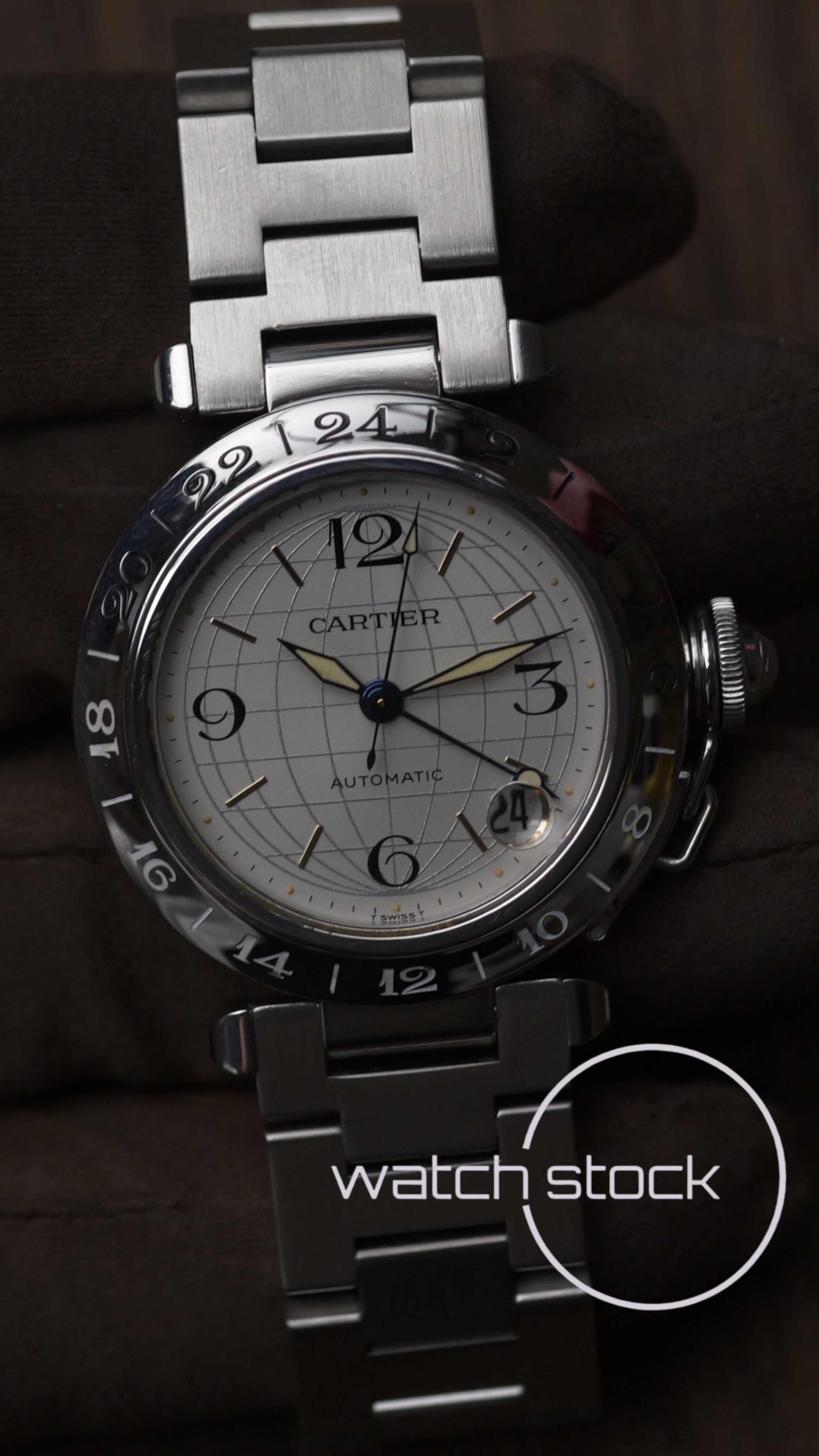 Cartier Pasha Automatic 35mm ref.2377 GMT Full Set