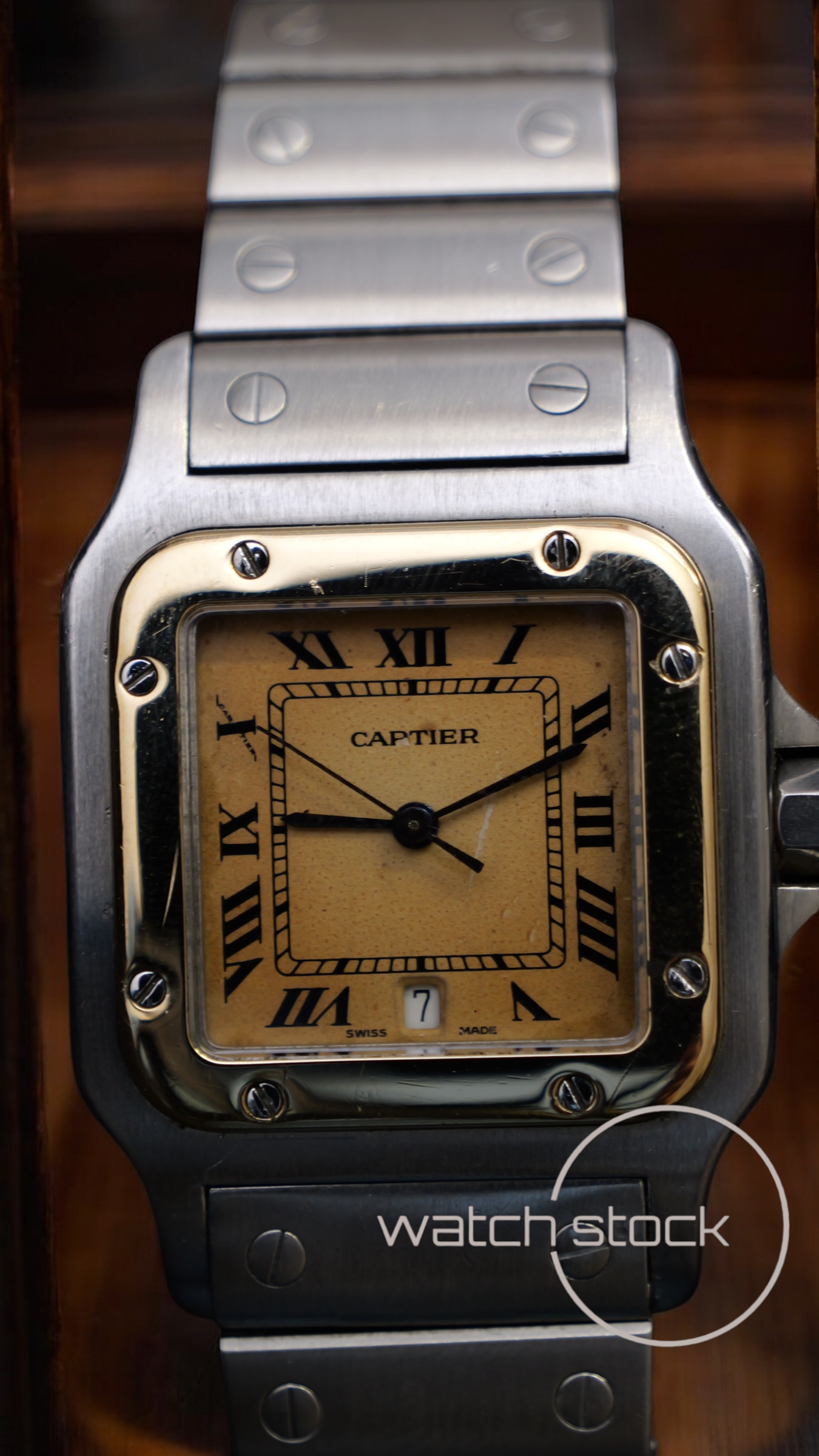 Cartier santos galbe 29x41mm Ref. 187901 must de cartier quarz