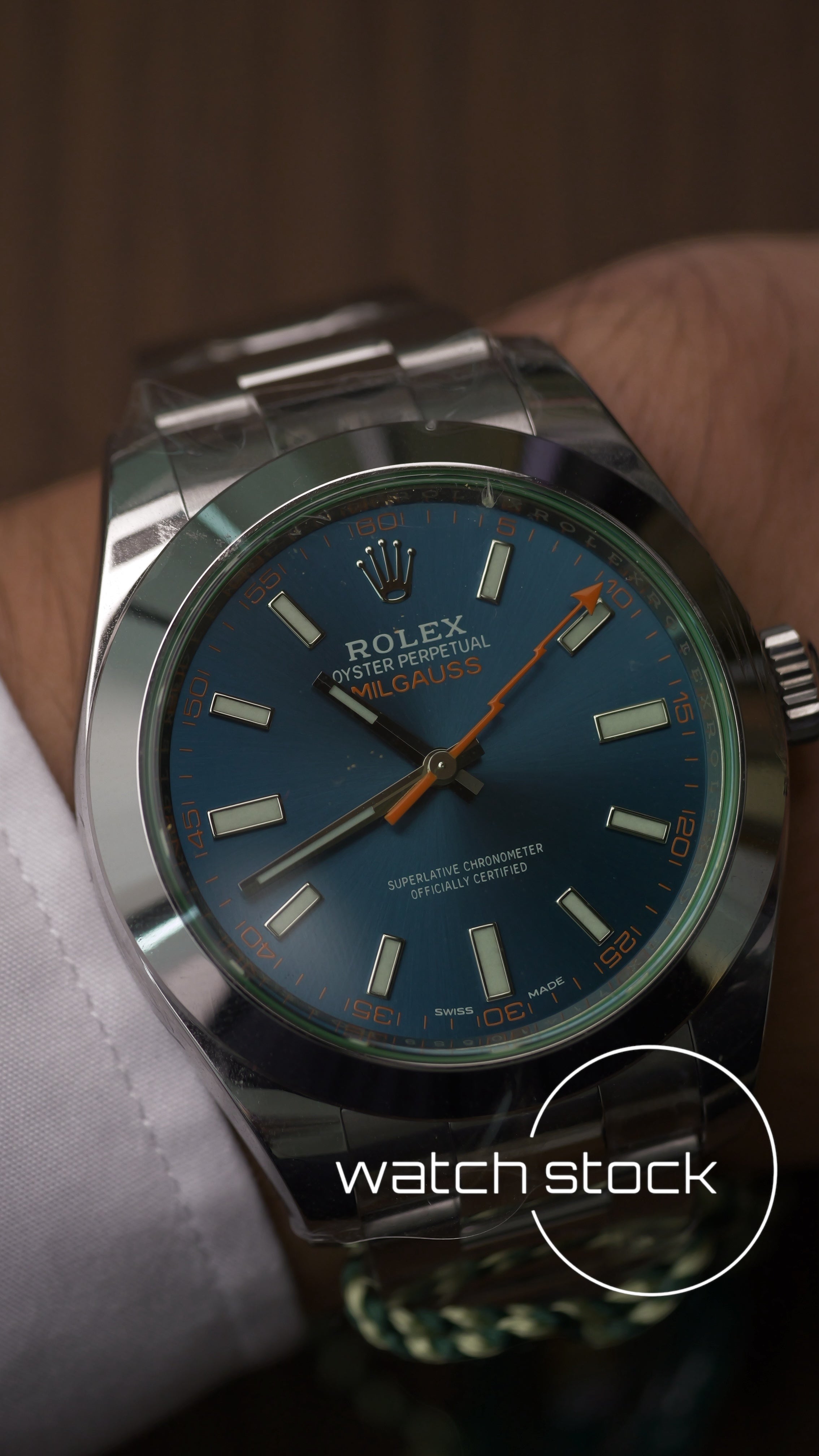 Rolex oyster perpetual Milgauss ref. 116400GV 2022 NOS NEW