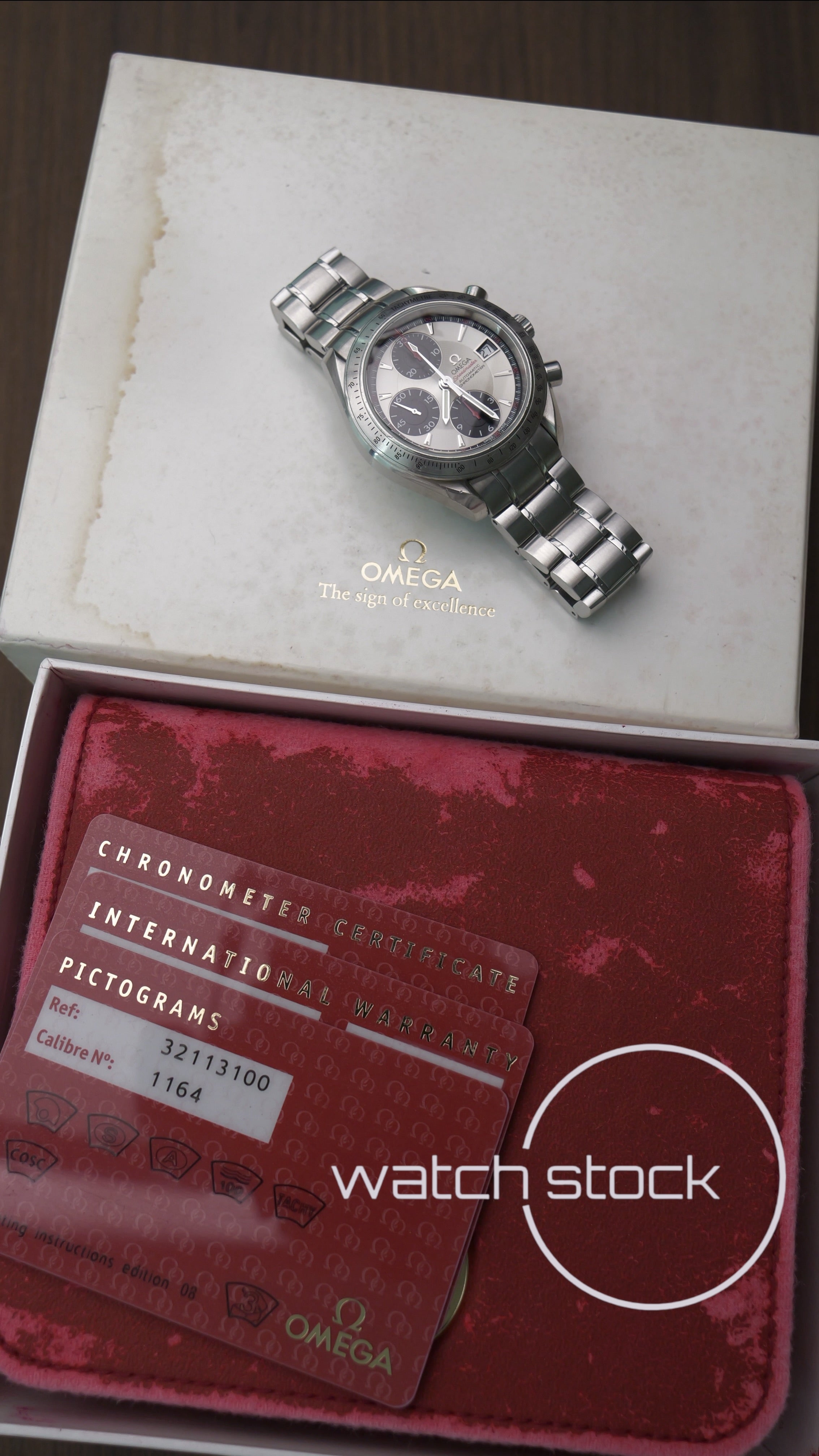 Omega Speedmaster Date 2007 co-axial Full Set