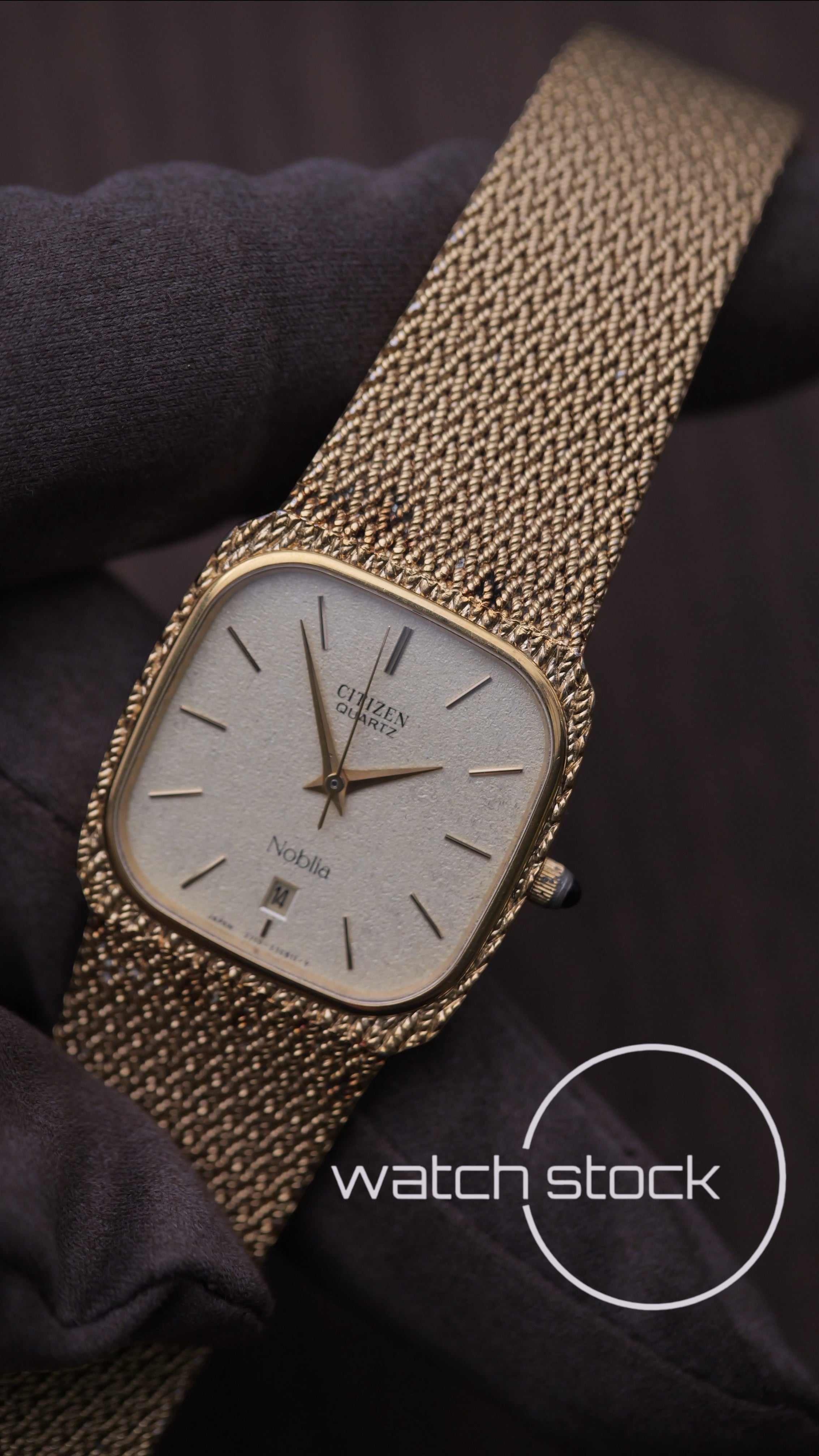 Citizen Noblia vintage placcato oro Quartz