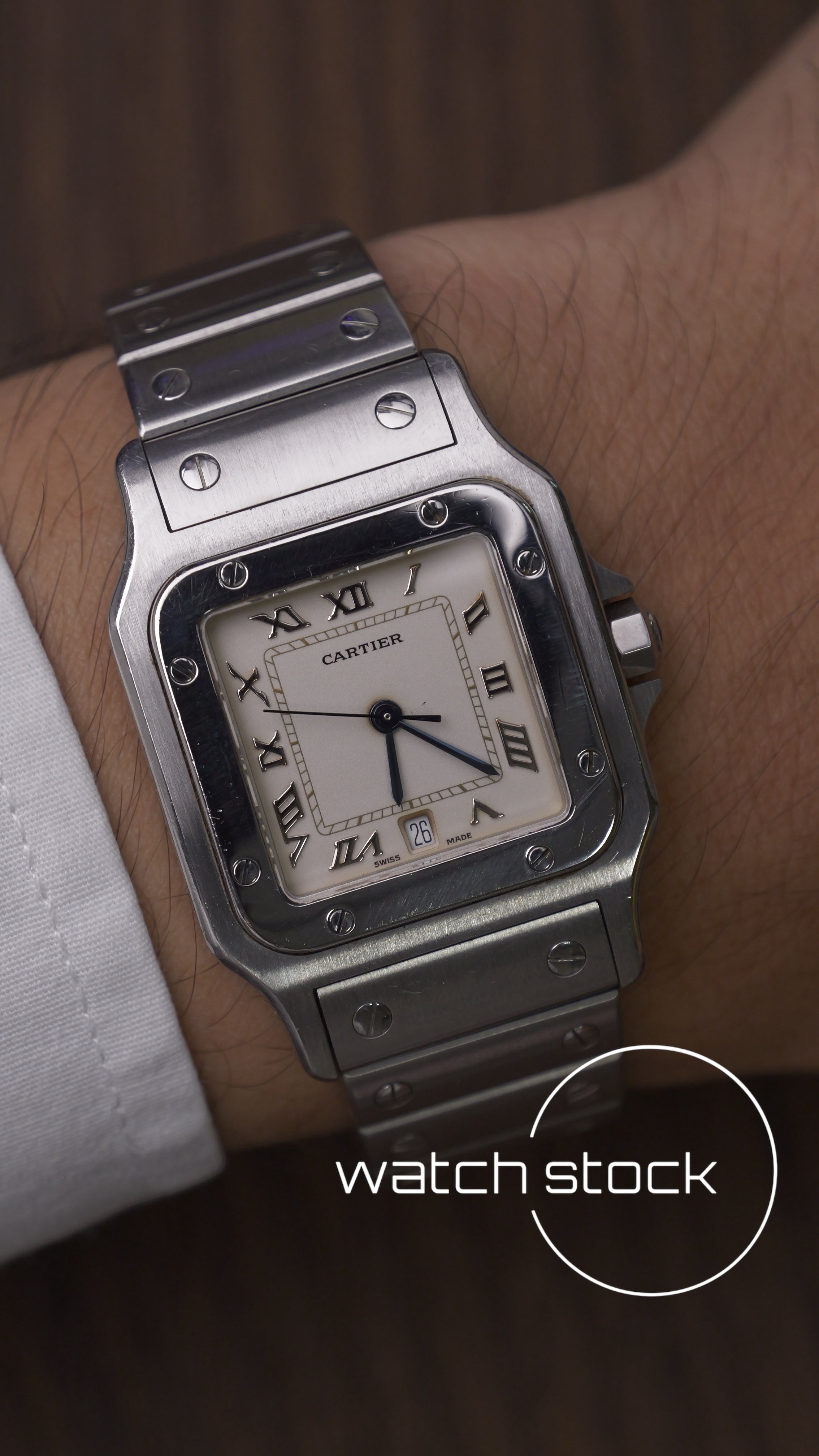 Cartier santos galbee men quartz 29x41mm ref.1564