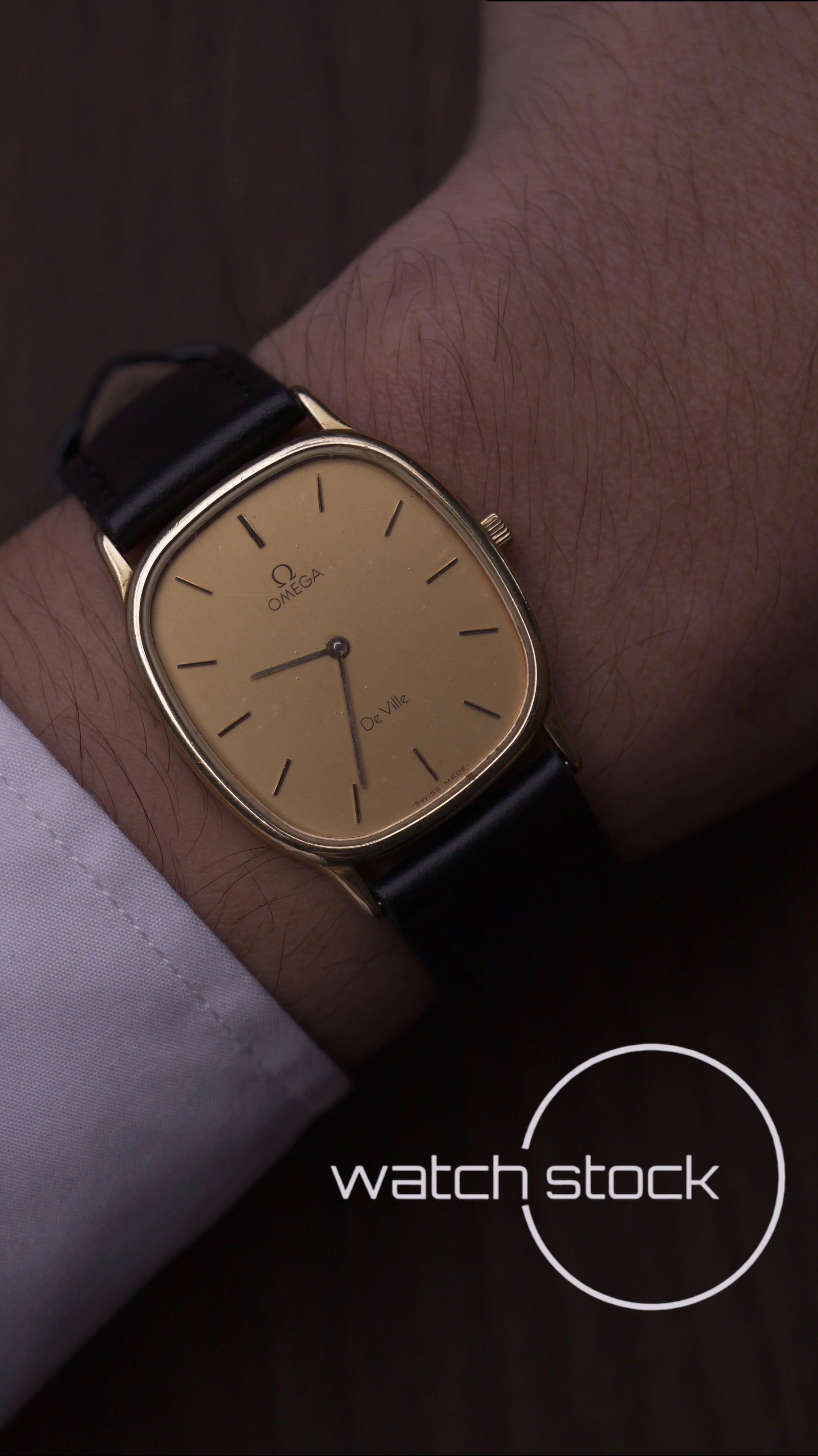 Omega De ville vintage 33mm placcato oro