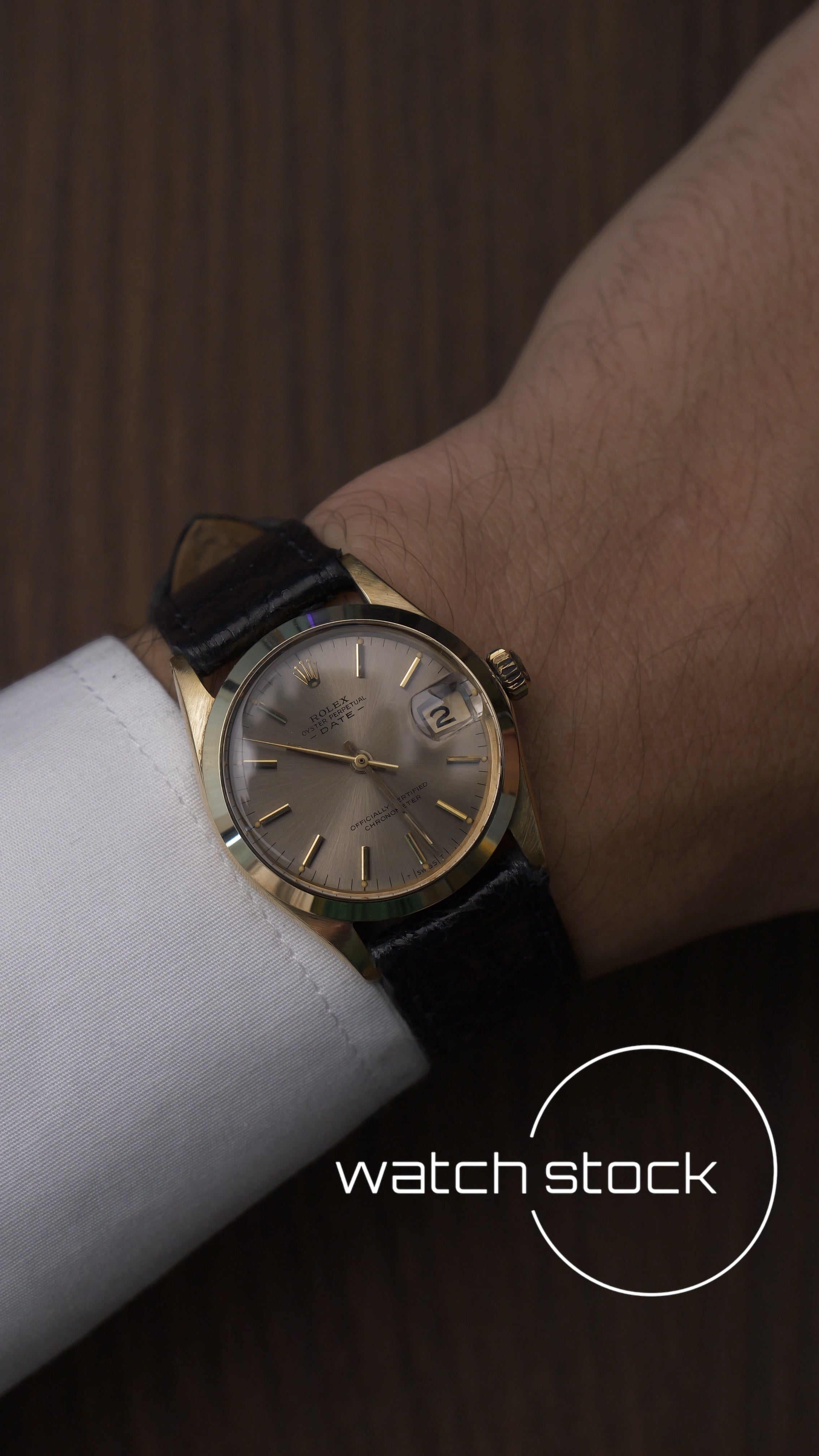 Rolex Date 31mm ref.6624 full gold