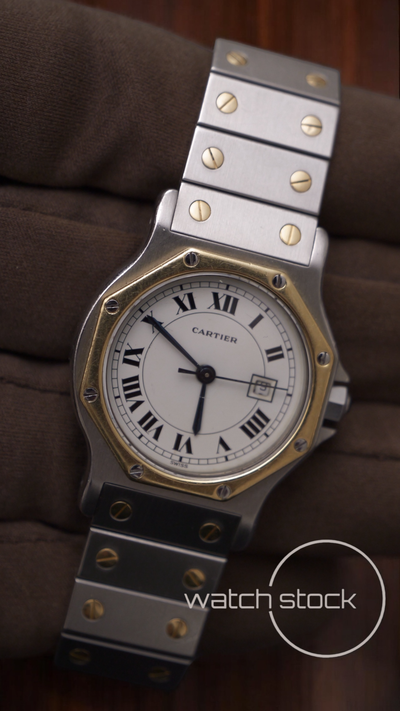 Cartier santos Octagon 30mm Large men santos de cartier ref.2966 Automatic