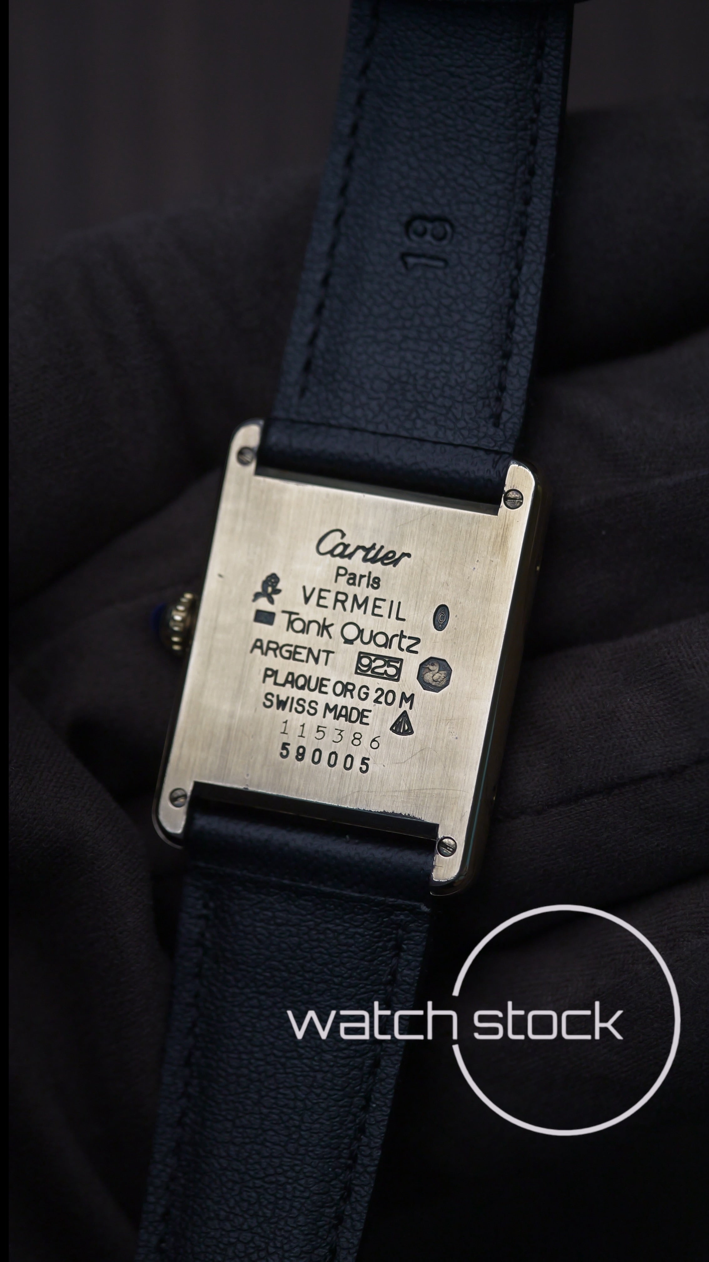 Cartier Tank TG6 quadrante roman number 1980