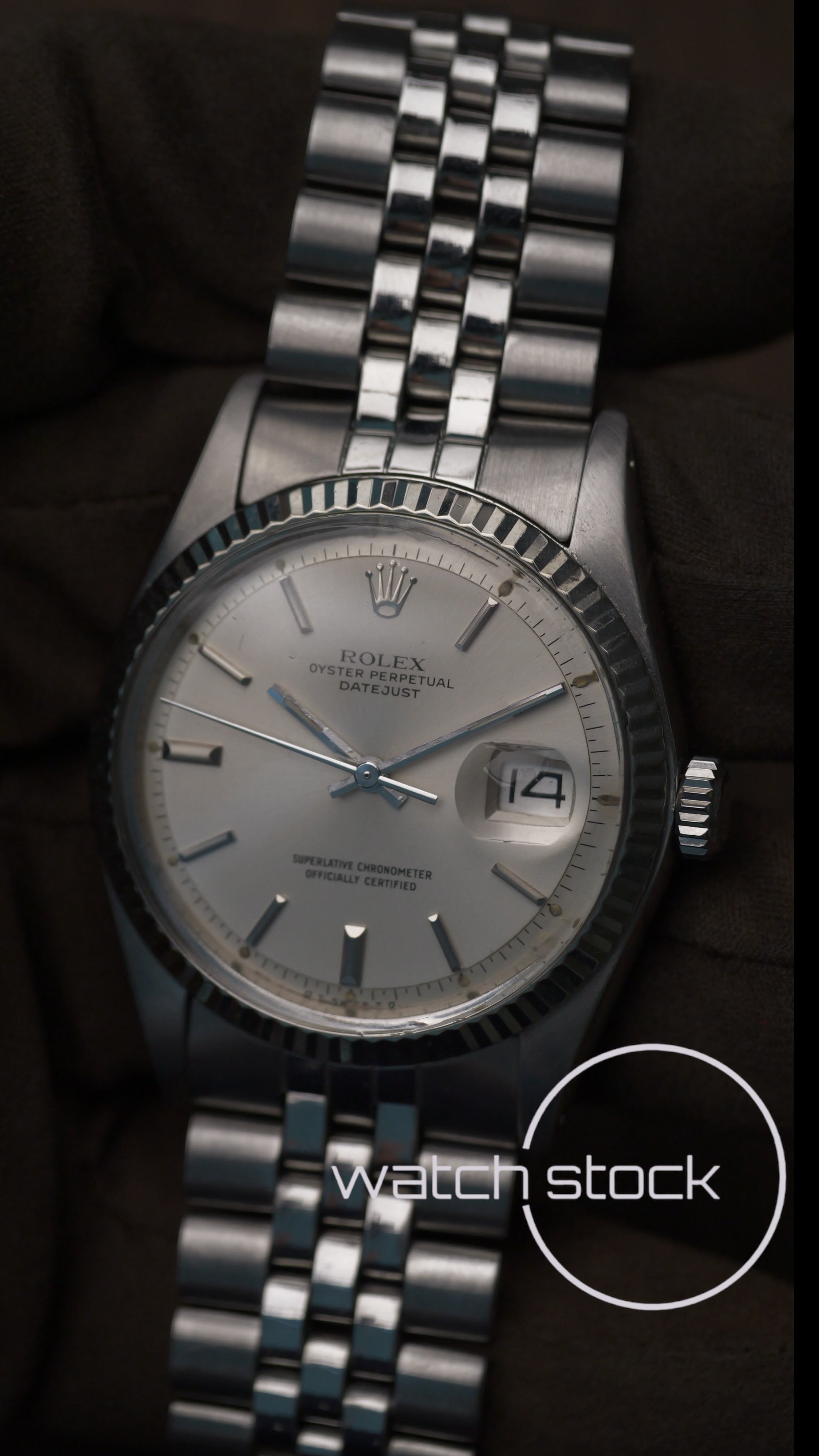 Rolex datejust 36mm ref. 1601 argente dial
