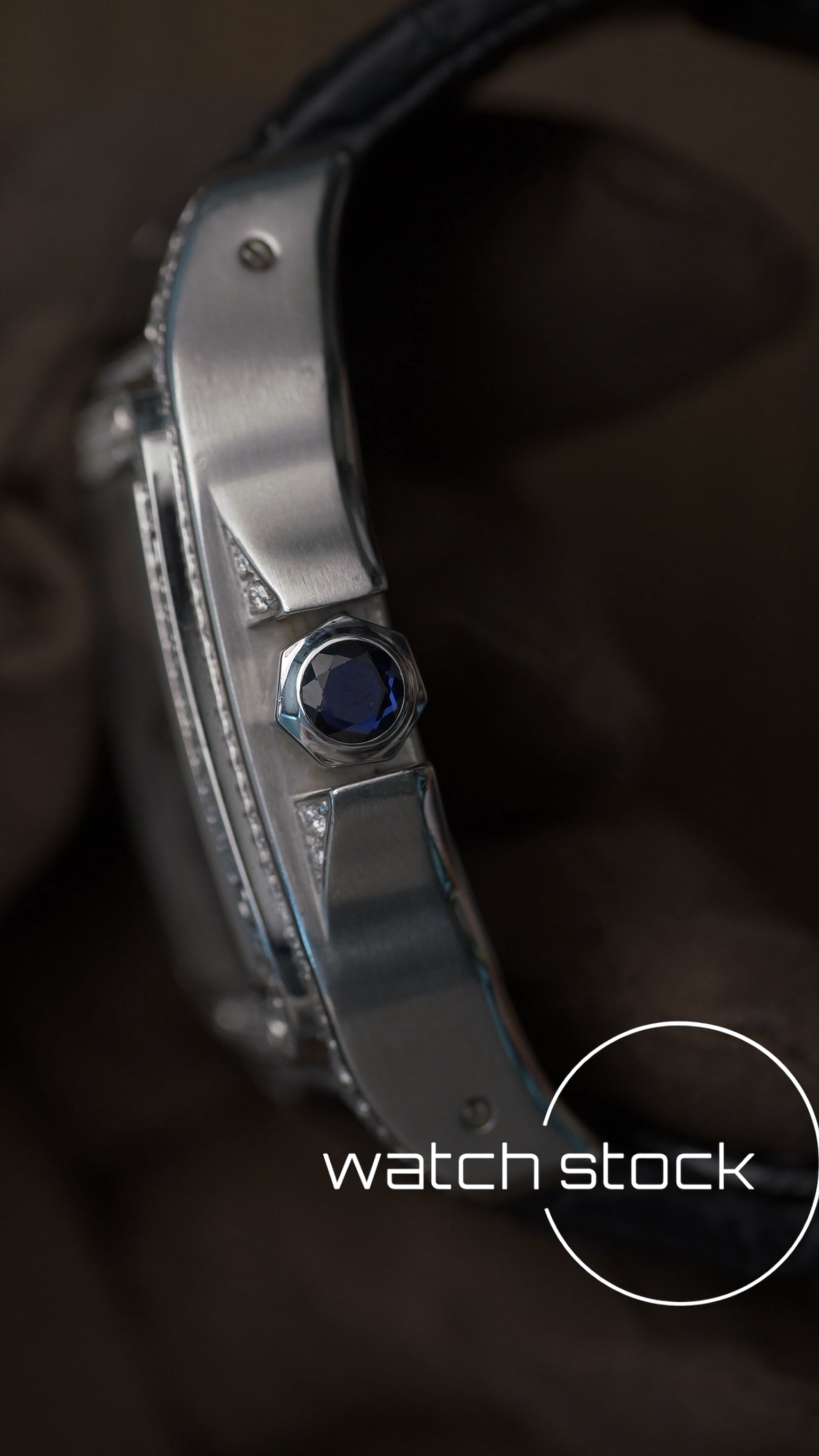 Cartier santos 100 XL ref.2656 Automatic custom diamond