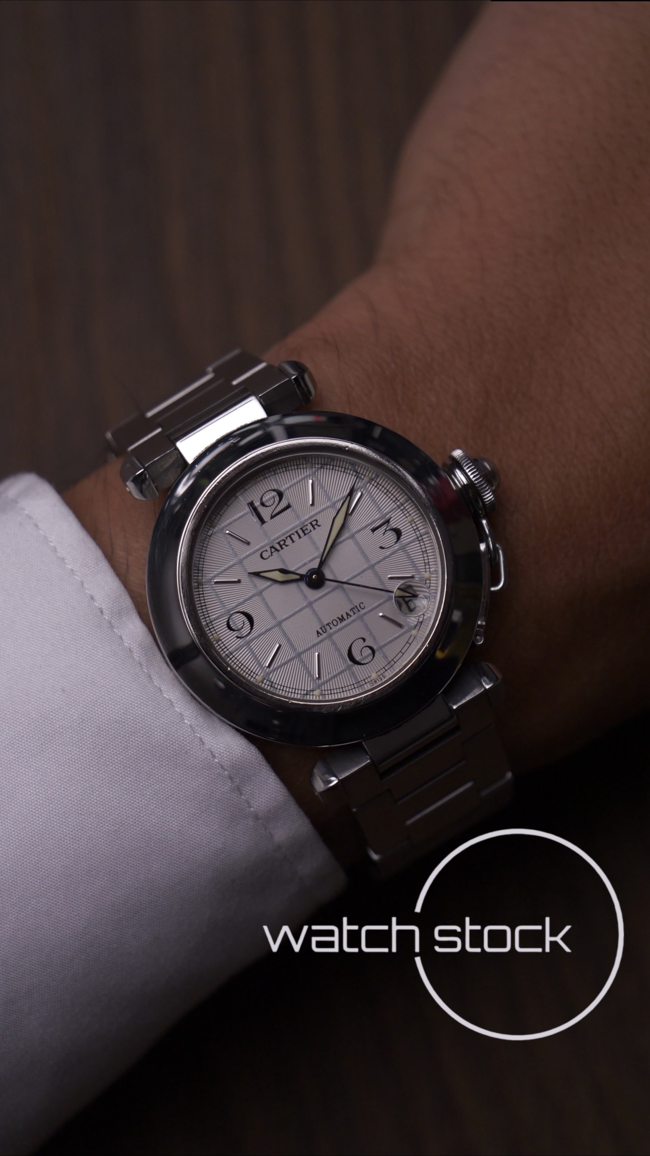 Cartier Pasha Automatic 35mm ref.2324 Grey dial Full Set