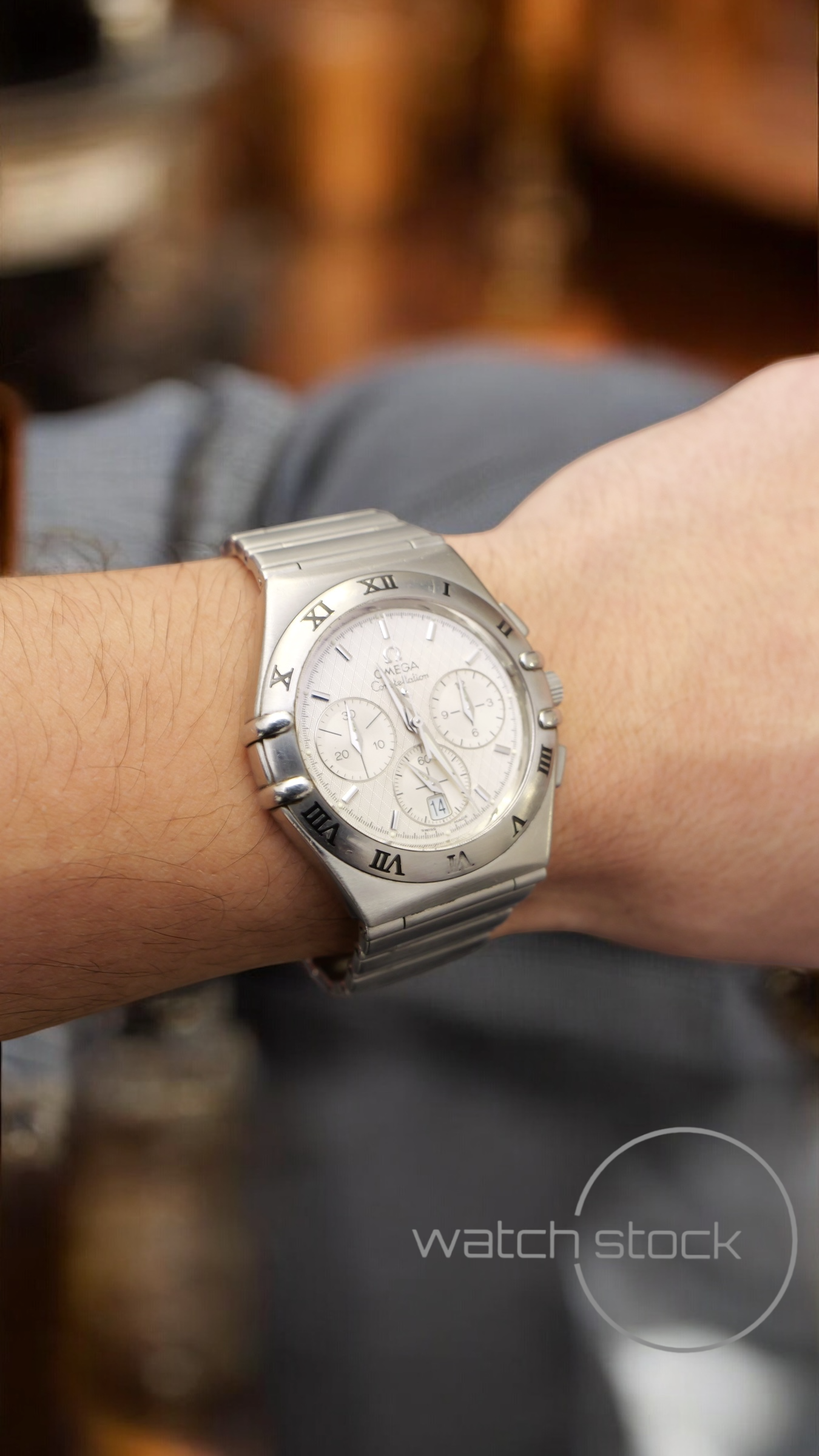 Omega costellation double Eagle chrono (39mm)white dial