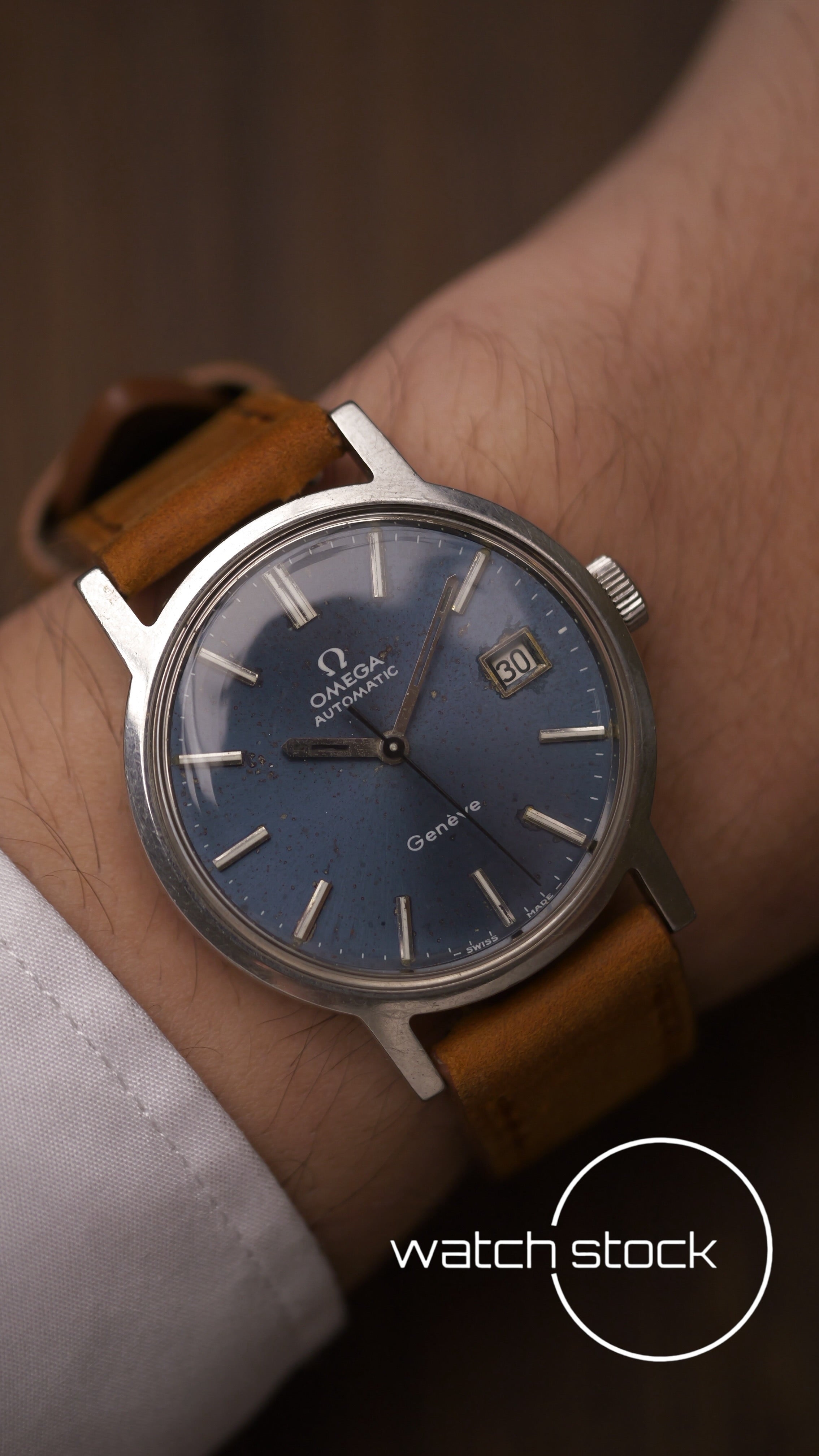 Omega Geneve Automatic Blue Dial 1972 serviced