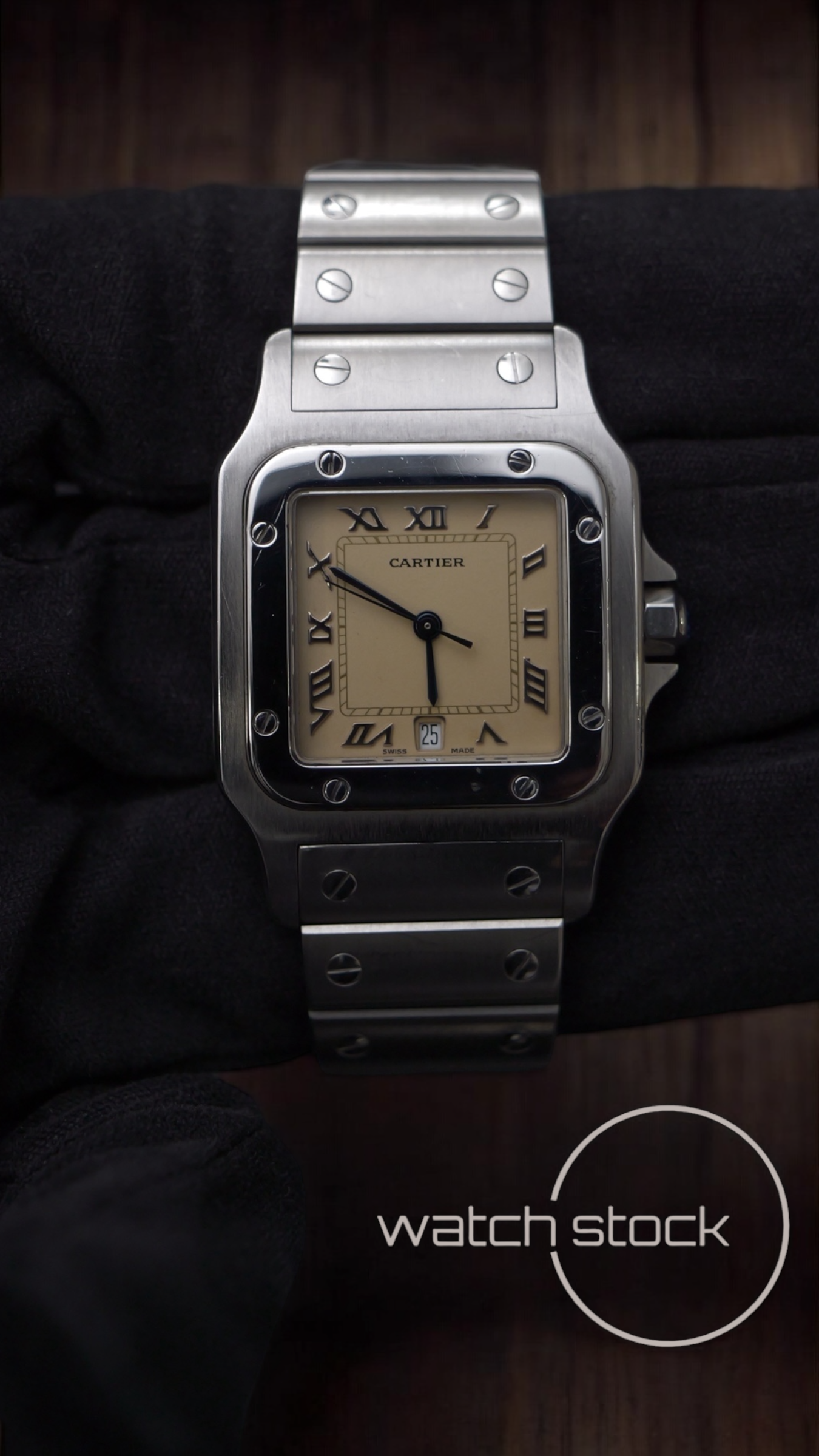 Cartier santos galbe 29x41mm ref.987901 must de cartier quarz