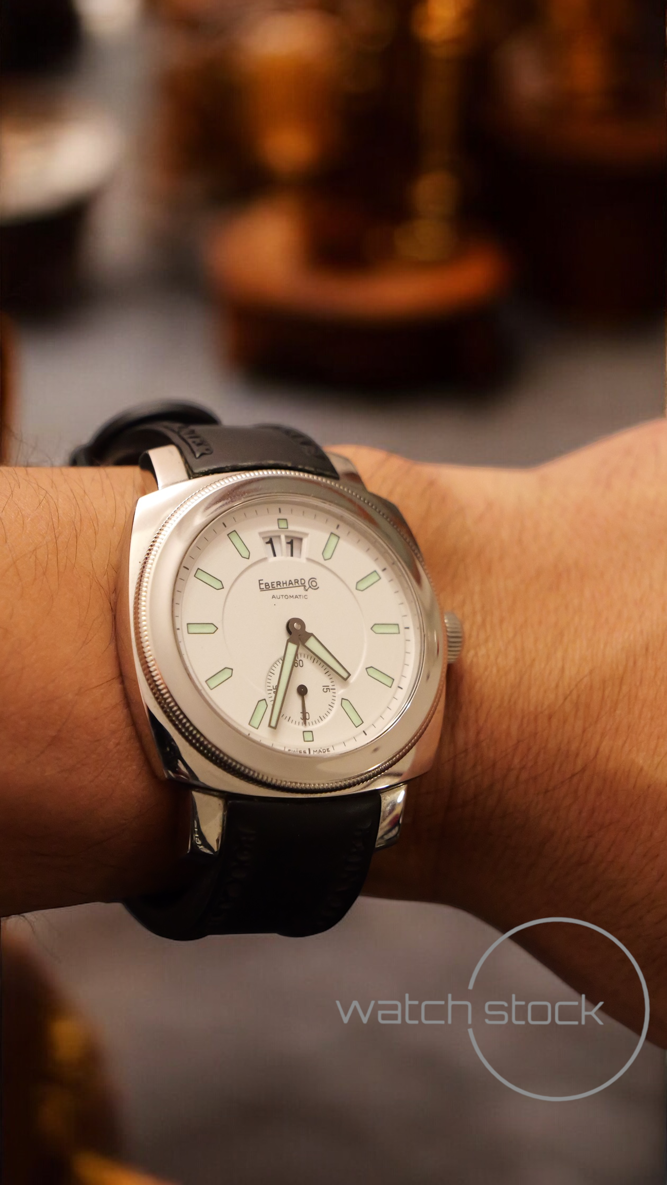 Eberhard & co. Boucaneir grande date ref. 0524 automatic FULL SET 40mm