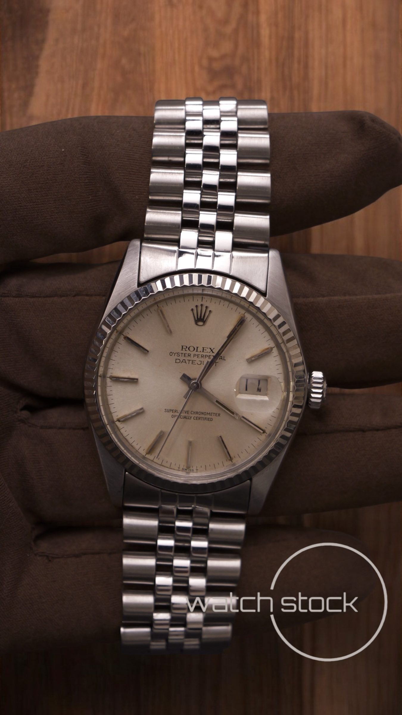 Rolex datejust 36mm 16014 argènté dial