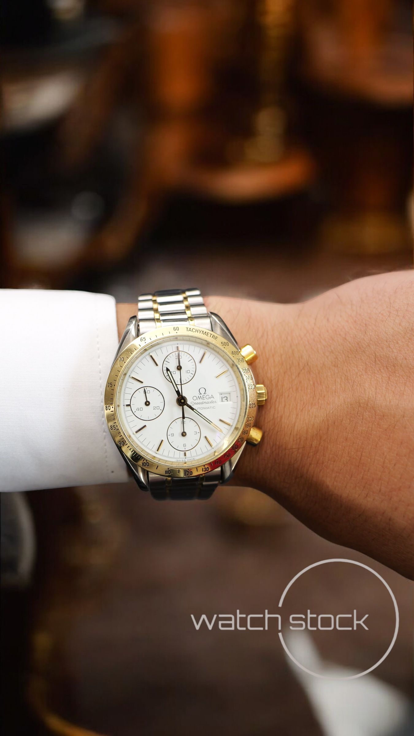 Omega speedmaster date FULL SET (39mm) condizioni eccezionali APPENA REVISIONATO Ref. 175.0043 automatic white dial