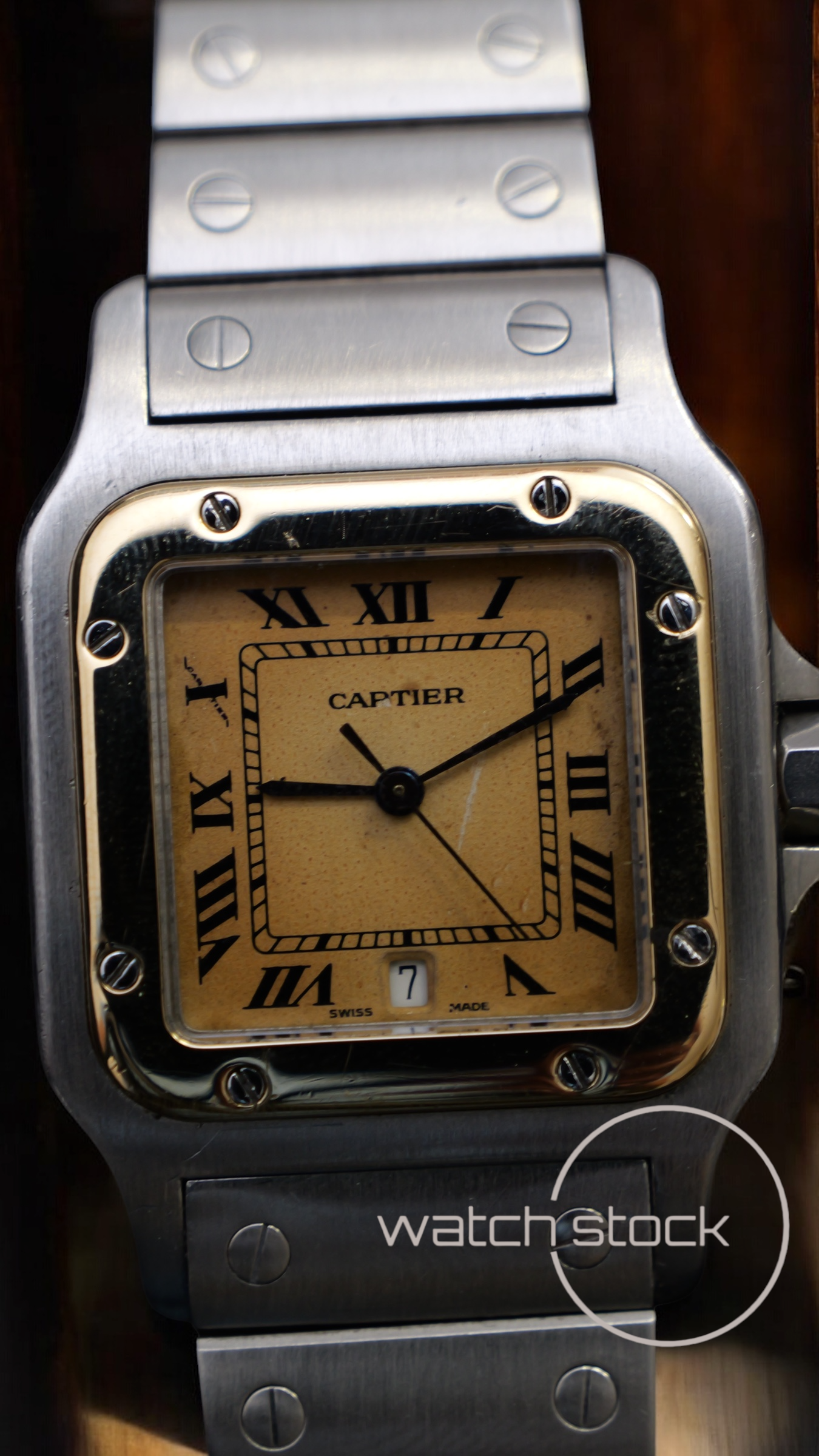 Cartier santos galbe 29x41mm Ref. 187901 must de cartier quarz